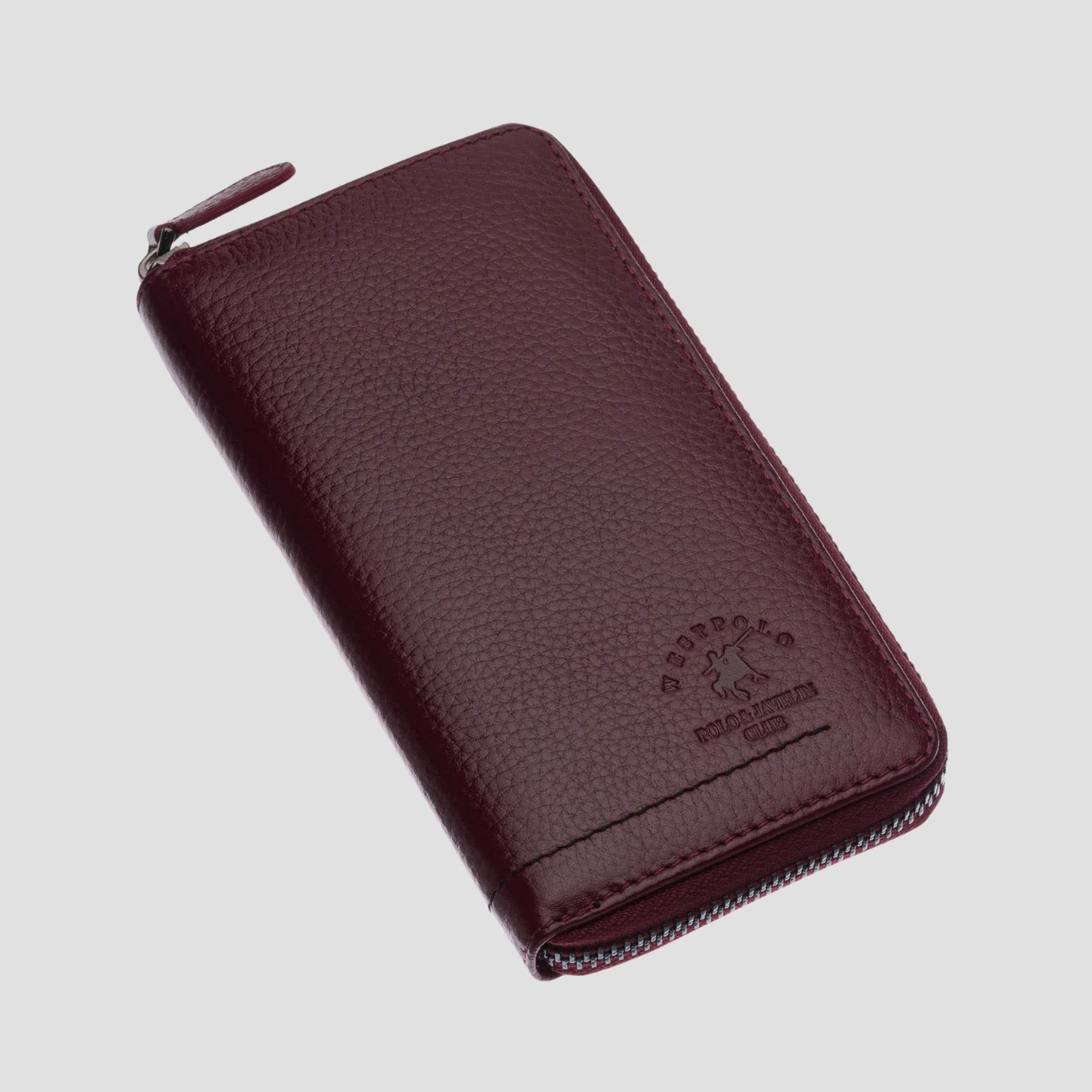 Hakiki Deri Kadın Cüzdan –Düz Dikişli, Fermuarlı, İsim Yazılı, Kişiye Özel | 8851