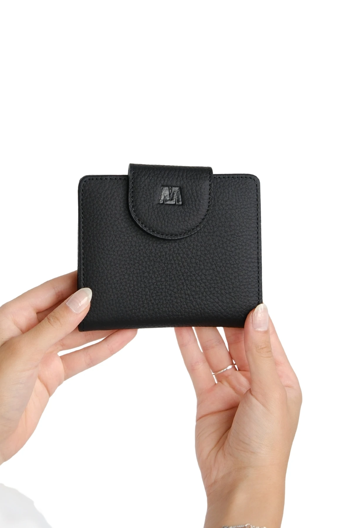 Hakiki Deri Kadın Cüzdan | Mira 1437 - Flother Mat Siyah