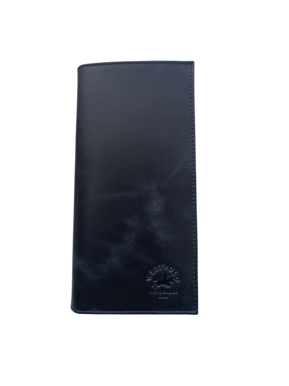 Hakiki Deri Kadın Cüzdan –Düz Dikişli, Fermuarlı, İsim Yazılı, Kişiye Özel | 3377 - Flother Lacivert