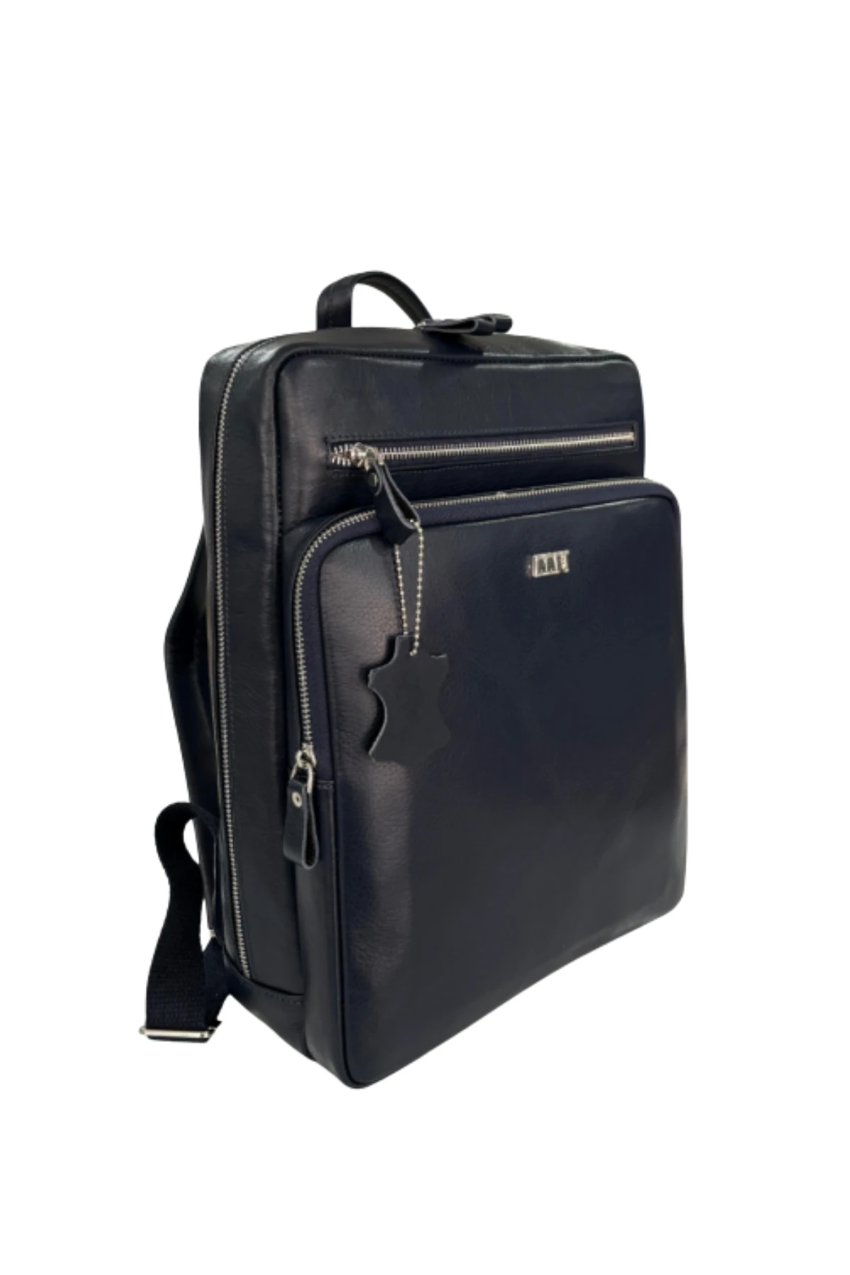 Hakiki Deri Unisex Sırt Çantası – Laptop Bölmeli, Suya Dayanıklı, Çok Gözlü | Roma 1251 - Napa Lacivert