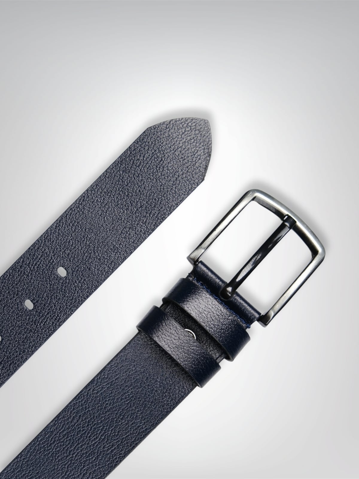 Hakiki Deri Kemer- Premium Dana Derisi- Lacivert, 4 cm, | 8919K