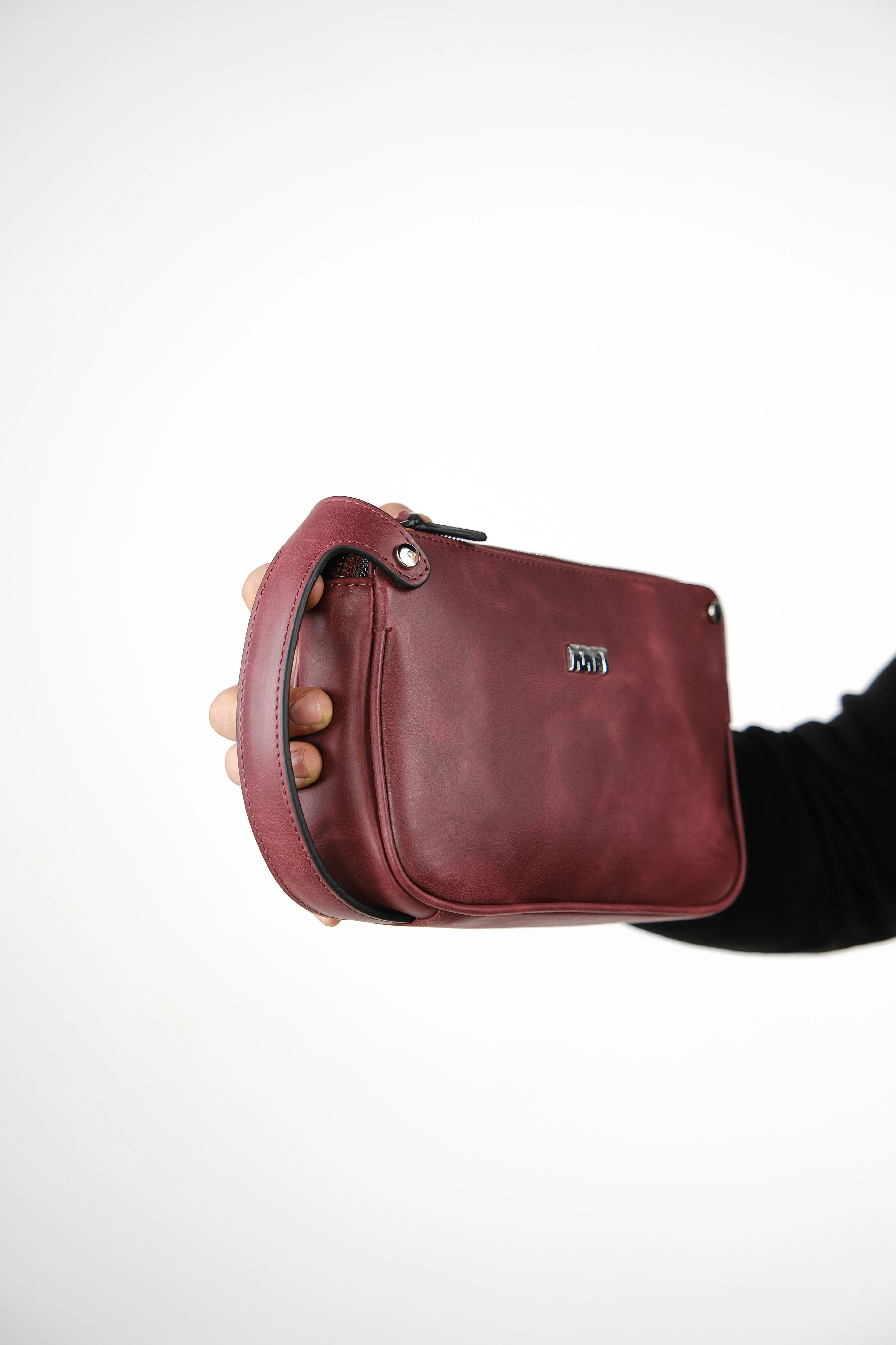 Hakiki Deri Unisex El Çantası – Fermuarlı, Kişiye Özel | Moon Bag 4381