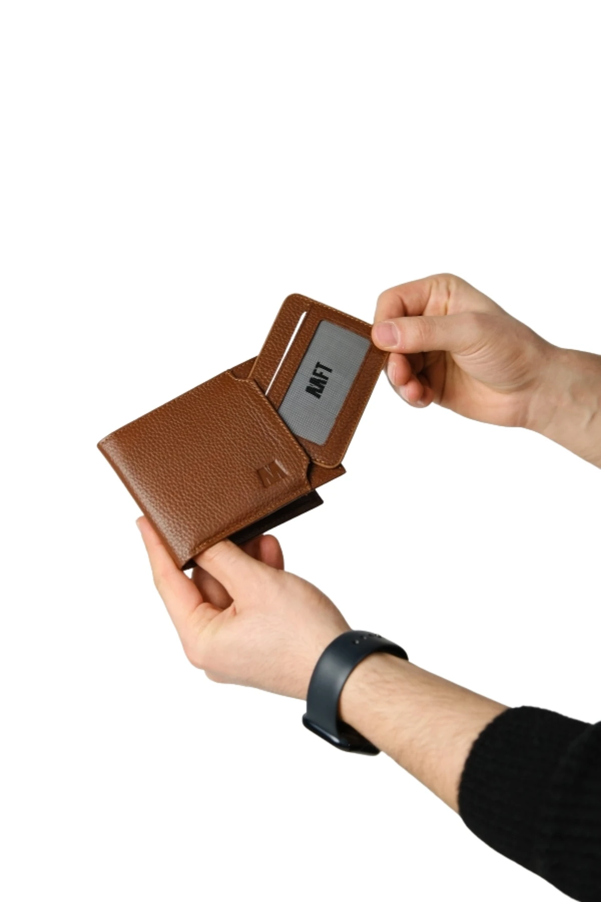 Hakiki Deri Erkek Cüzdan Seti - İsim Yazılı, Kişiye Özel Kartlık ve Anahtarlık | Paris 1204 - Flother Taba