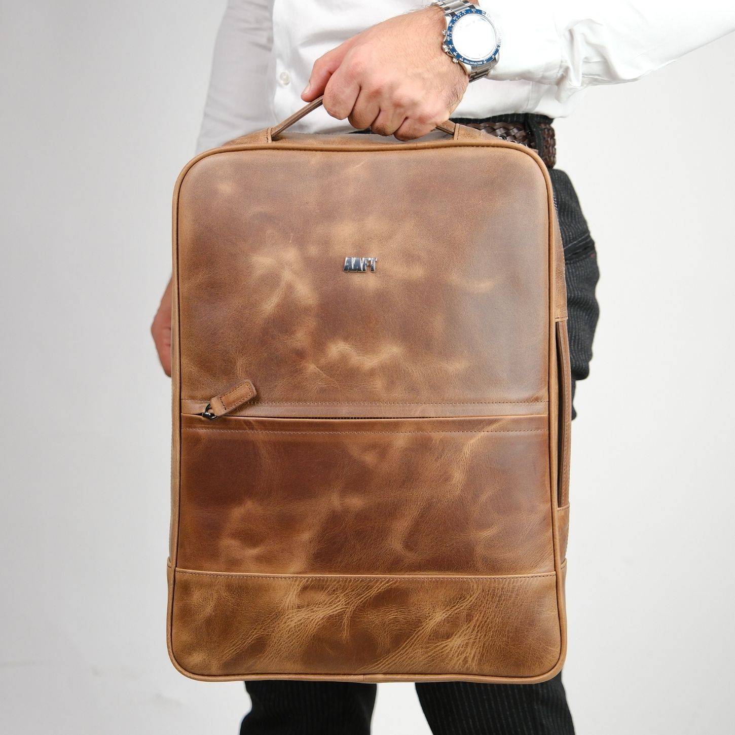 Hakiki Deri Unisex Sırt Çantası - Napoli 4212