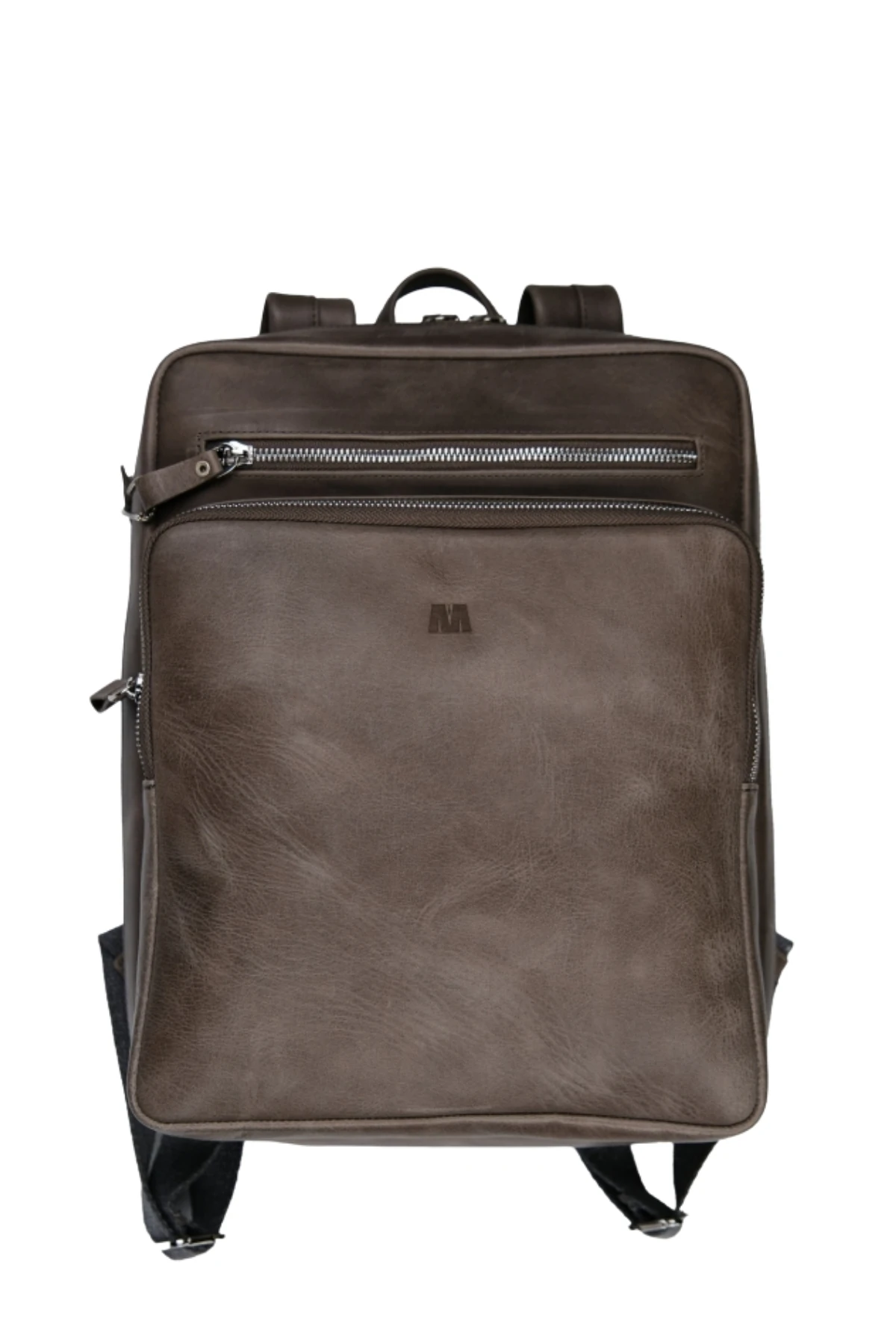 Hakiki Deri Unisex Sırt Çantası – Laptop Bölmeli, Suya Dayanıklı, Çok Gözlü | Roma 1251 - Tiguan Kahve