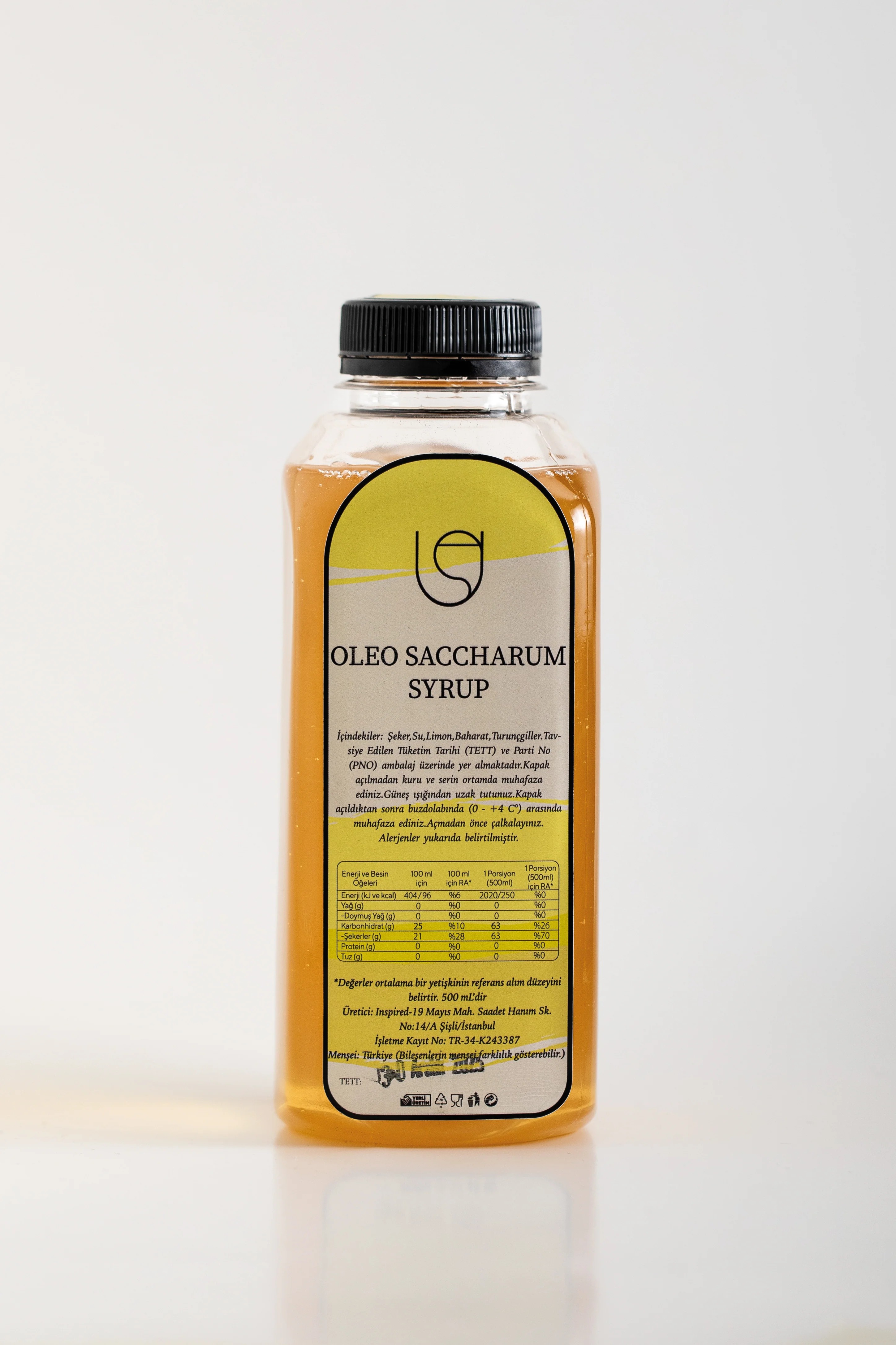 Oleo Saccharum Kokteyl Şurup