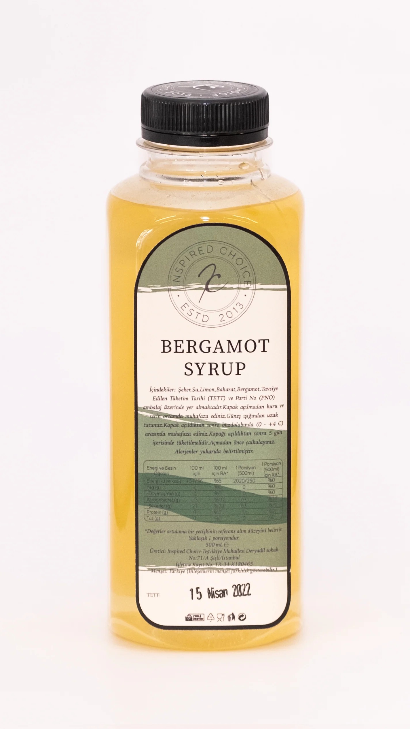 Bergamot Kokteyl Şurup