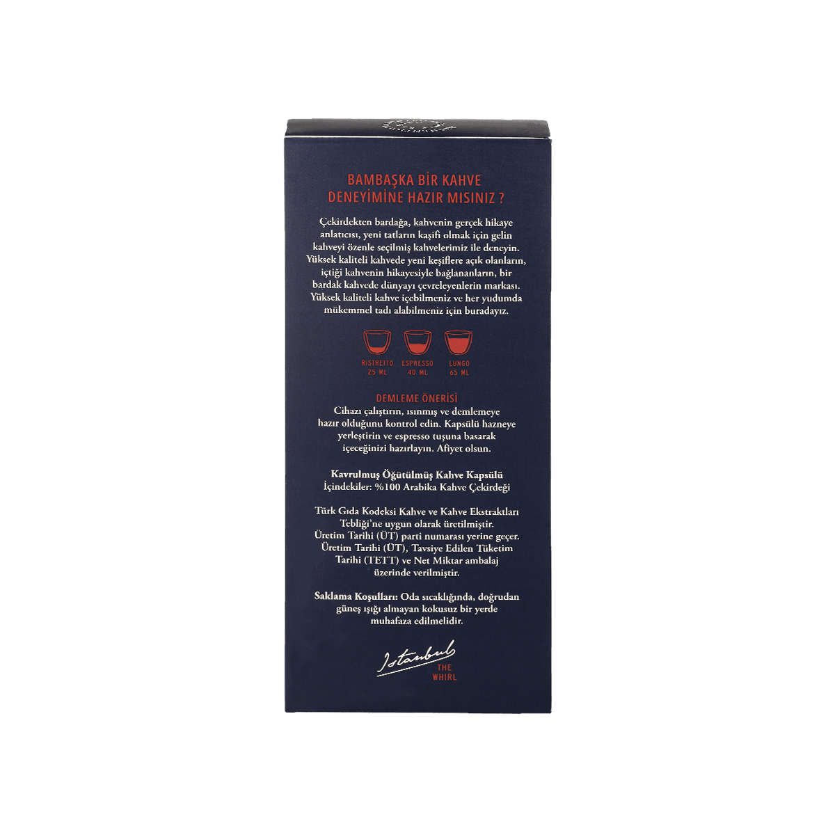Espresso Dark Kapsül Kahve 10'lu