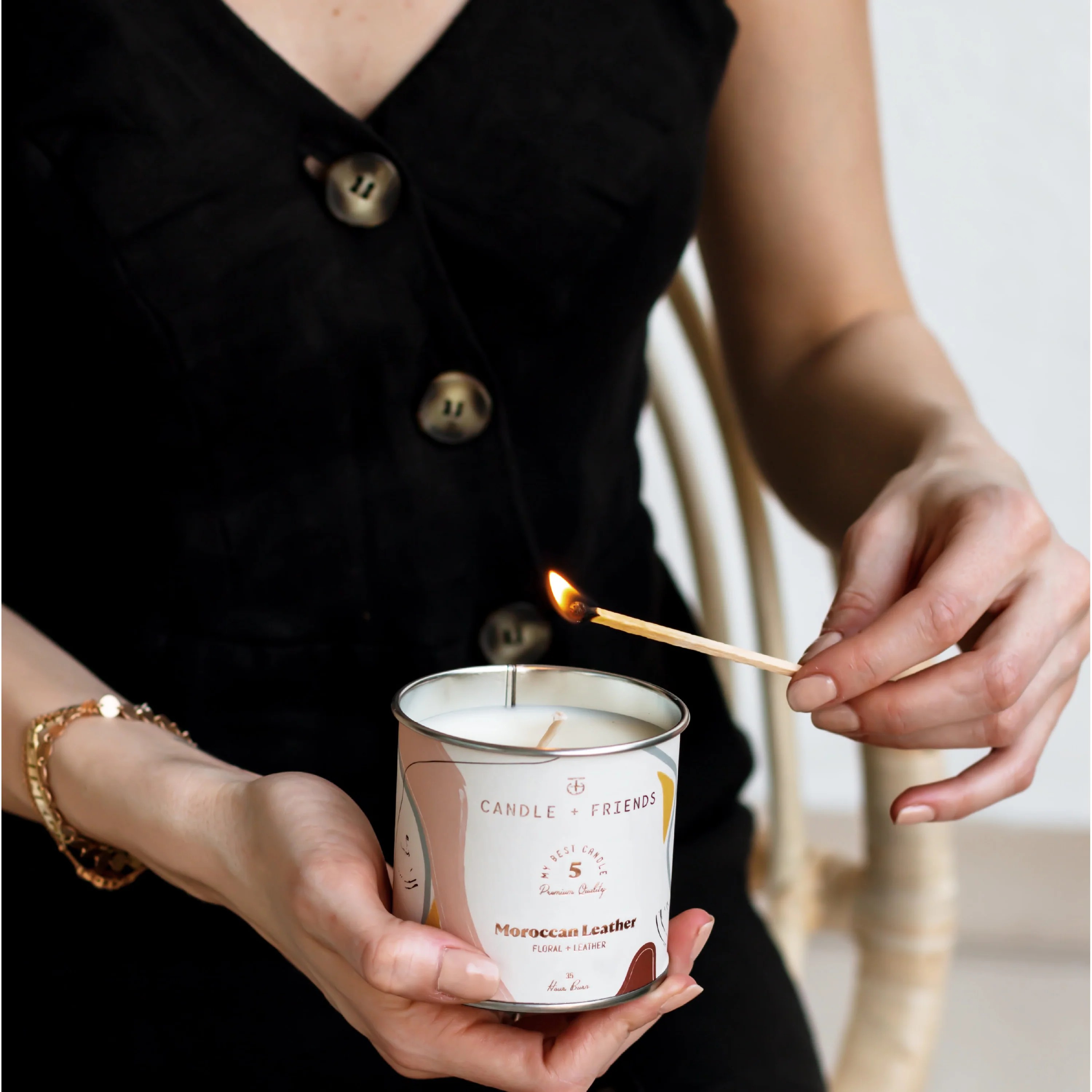 No.5 Moroccan Leather Teneke Mum