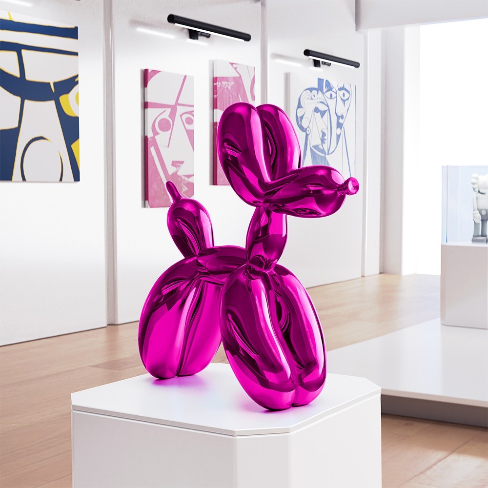 Jeff Koons Balloon Dog Mavi Heykel