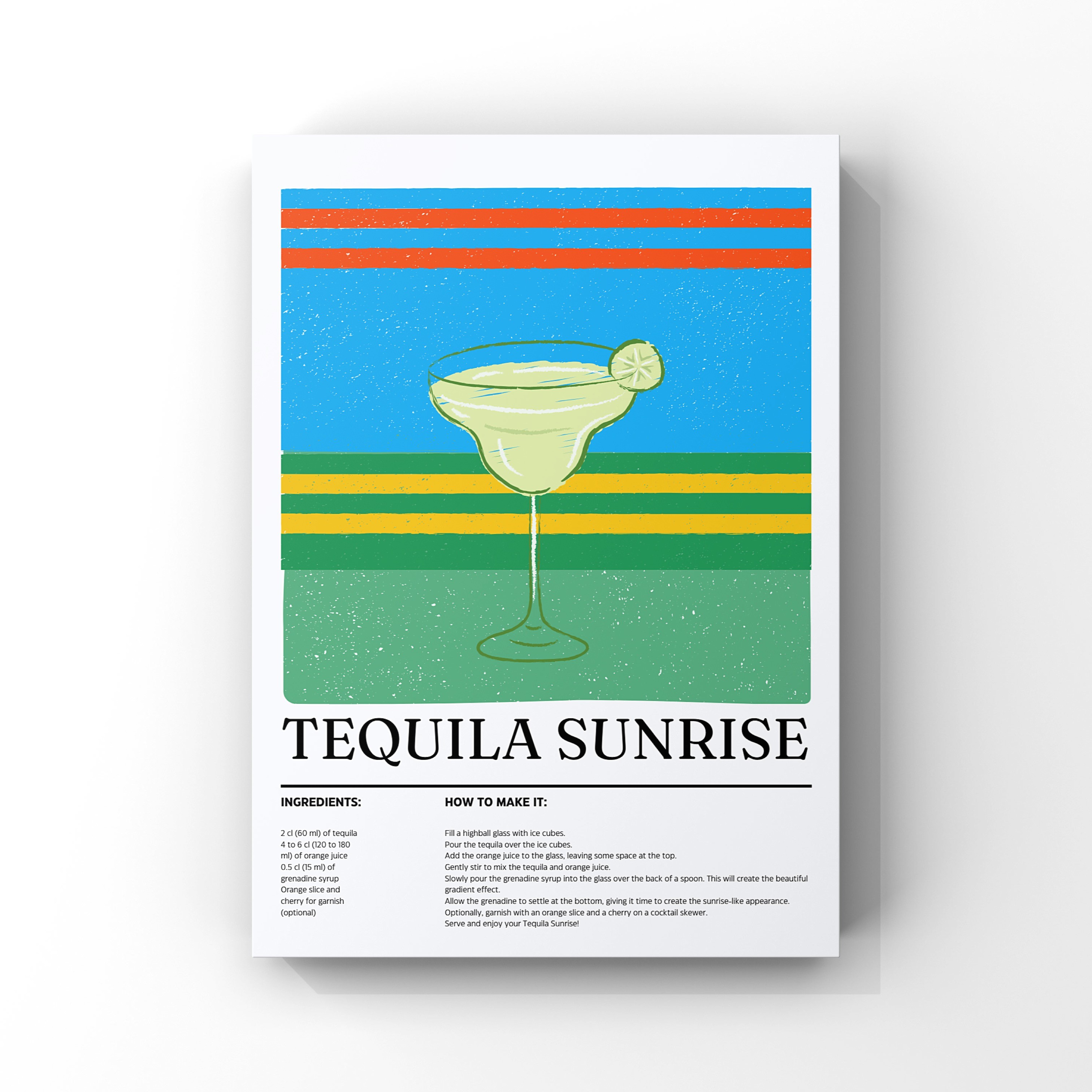 Kokteyl Poster - Tequila Sunrise