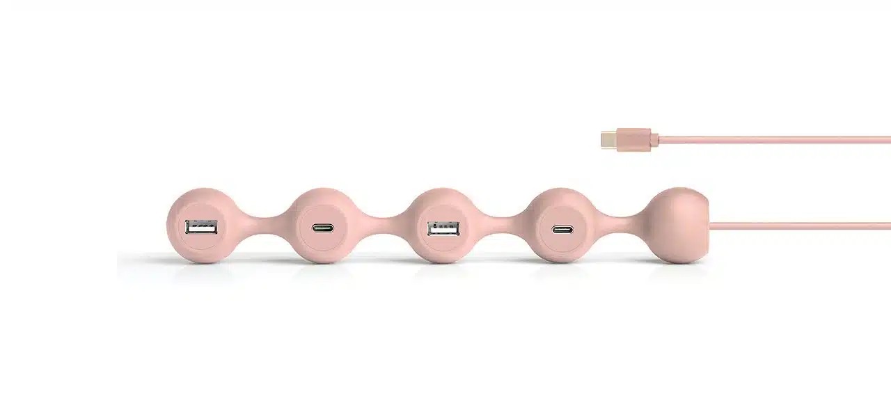 Lexon Peas Hub C USB Çoğaltıcı - Pembe