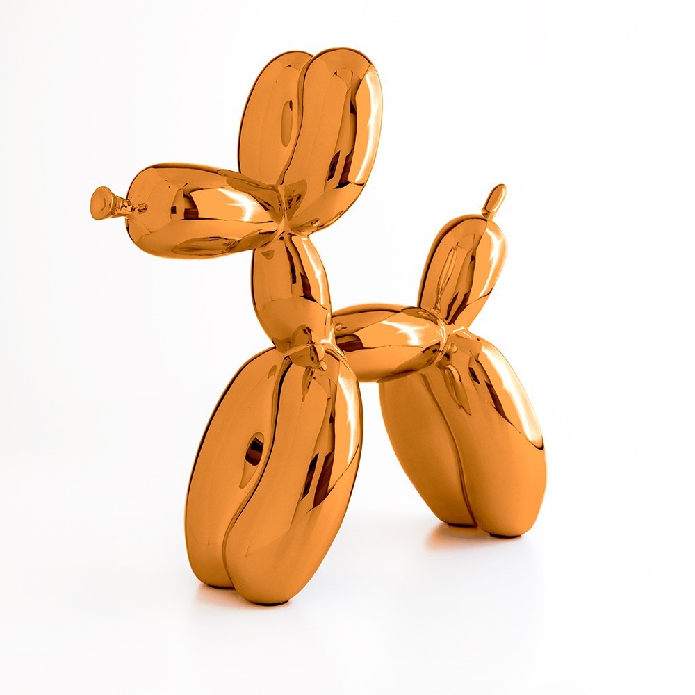 Jeff Koons Balloon Dog Mavi Heykel - Turuncu