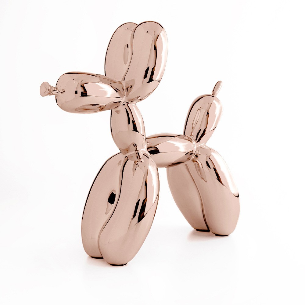 Jeff Koons Balloon Dog Mavi Heykel - Rose