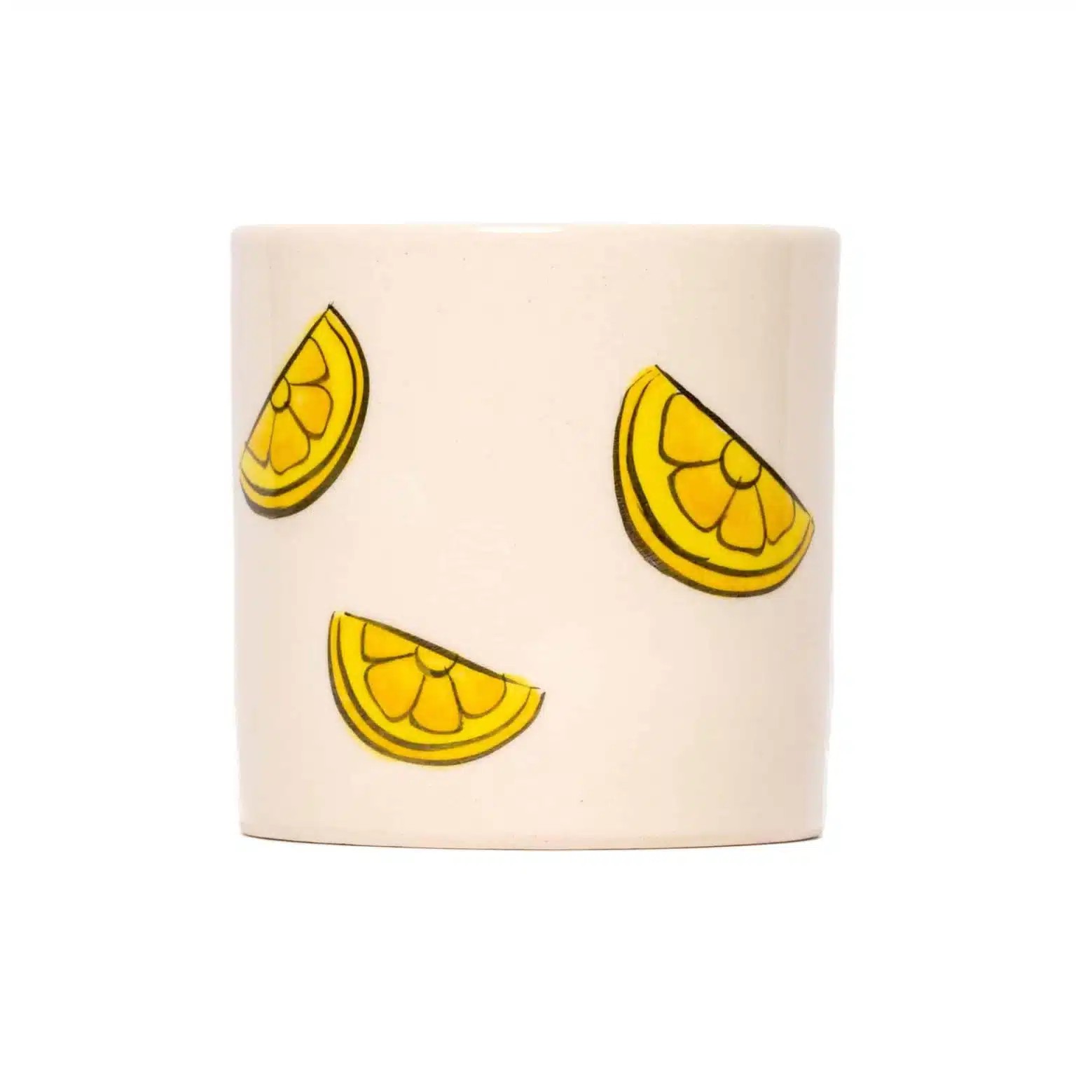 Three Slice Lemons Handmade Seramik Mug