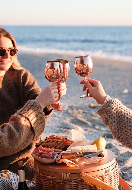 Vino Bakır Beyaz Şarap Kadehi