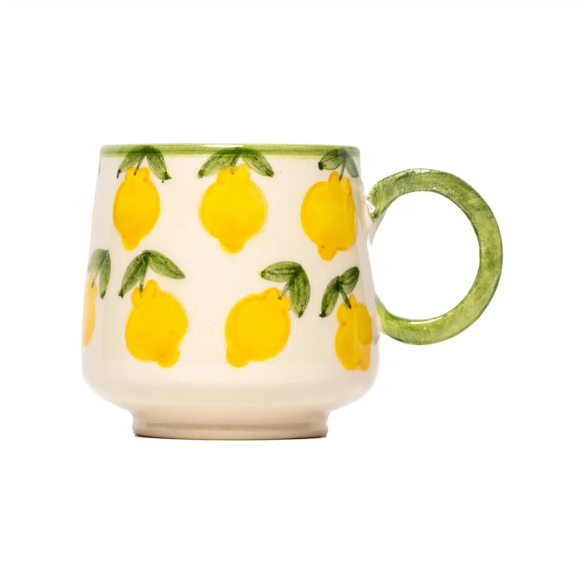 Lemon Splash Handmade Kulplu Seramik Mug