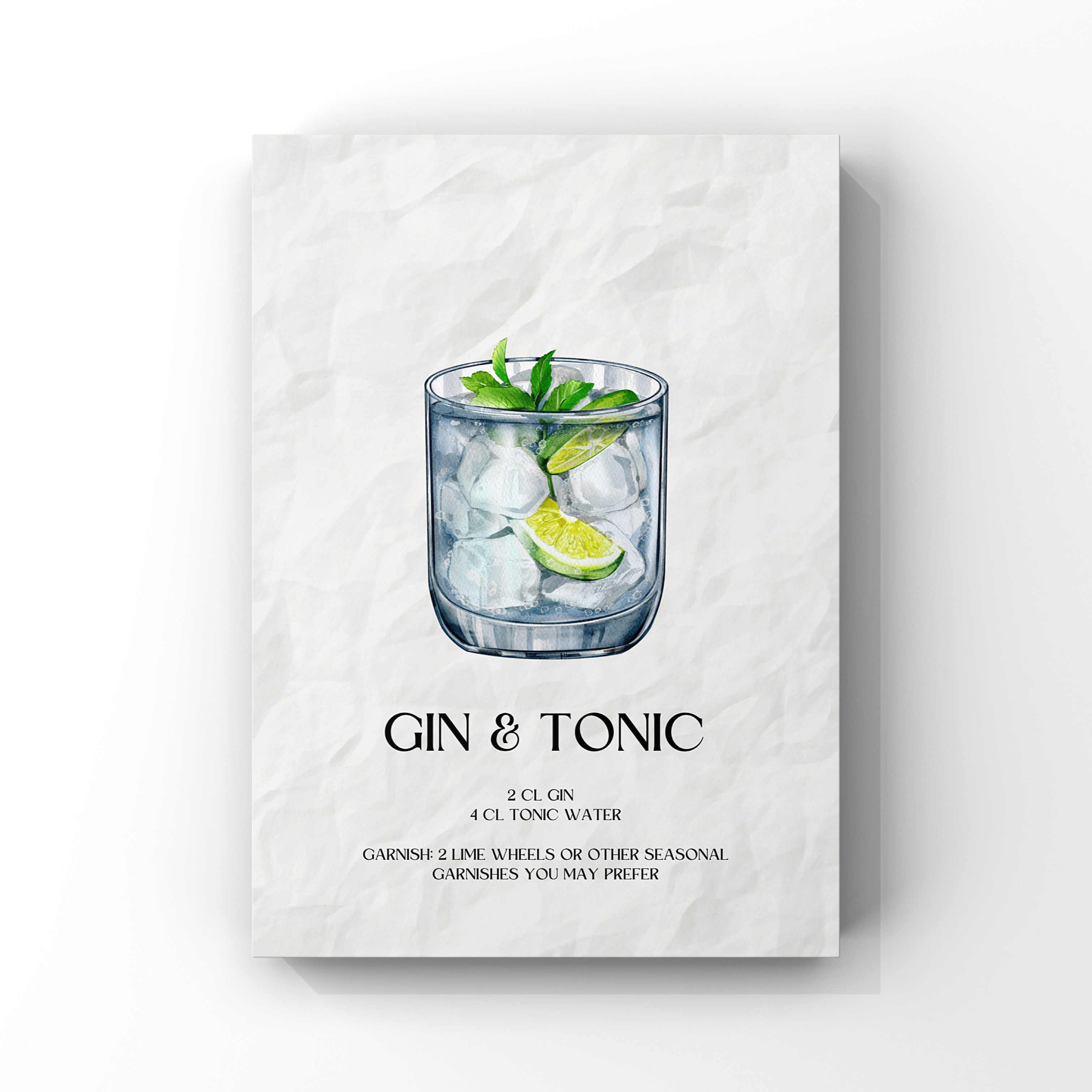 Kokteyl Poster - Gin&Tonic