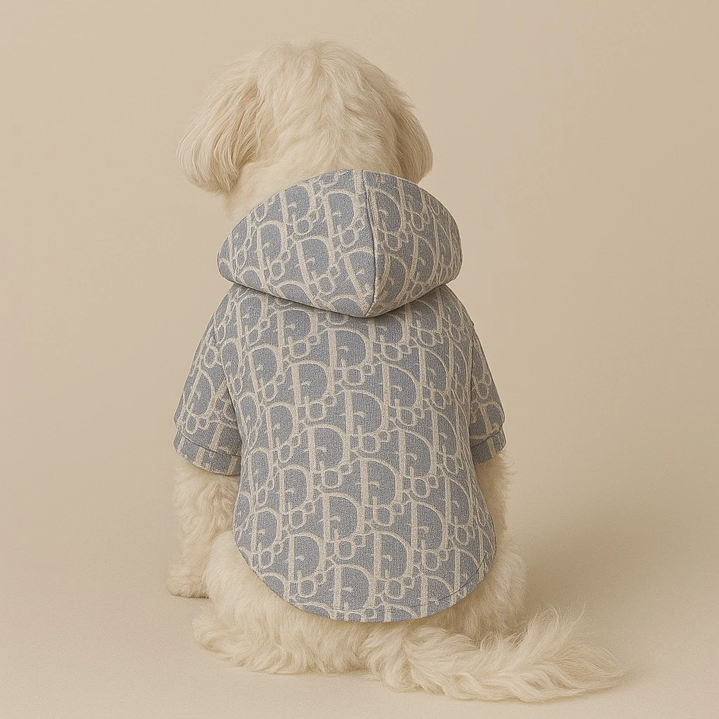 DİOR Premium Kapüşonlu Köpek Hoodie | Yumuşak Kumaş, Rahat Kesim, Soğuk Havalar İçin Şık Köpek Ceket