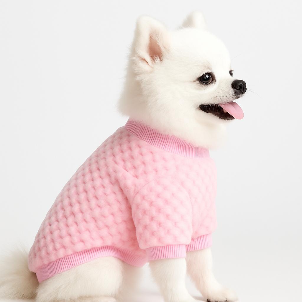 Pawpetia Pembe Peluş Ayıcık Kazak – Minik Dostunuzun Kışlık Lüks Stili!