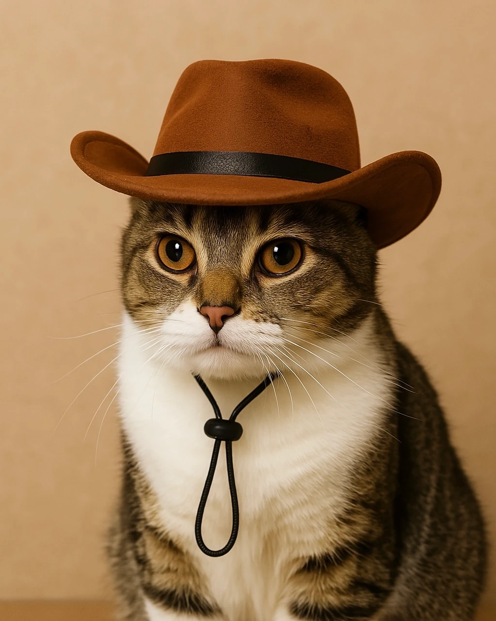 Evcil Hayvan Kedi Ve Küçük Irk Köpek Kovboy Şapkası