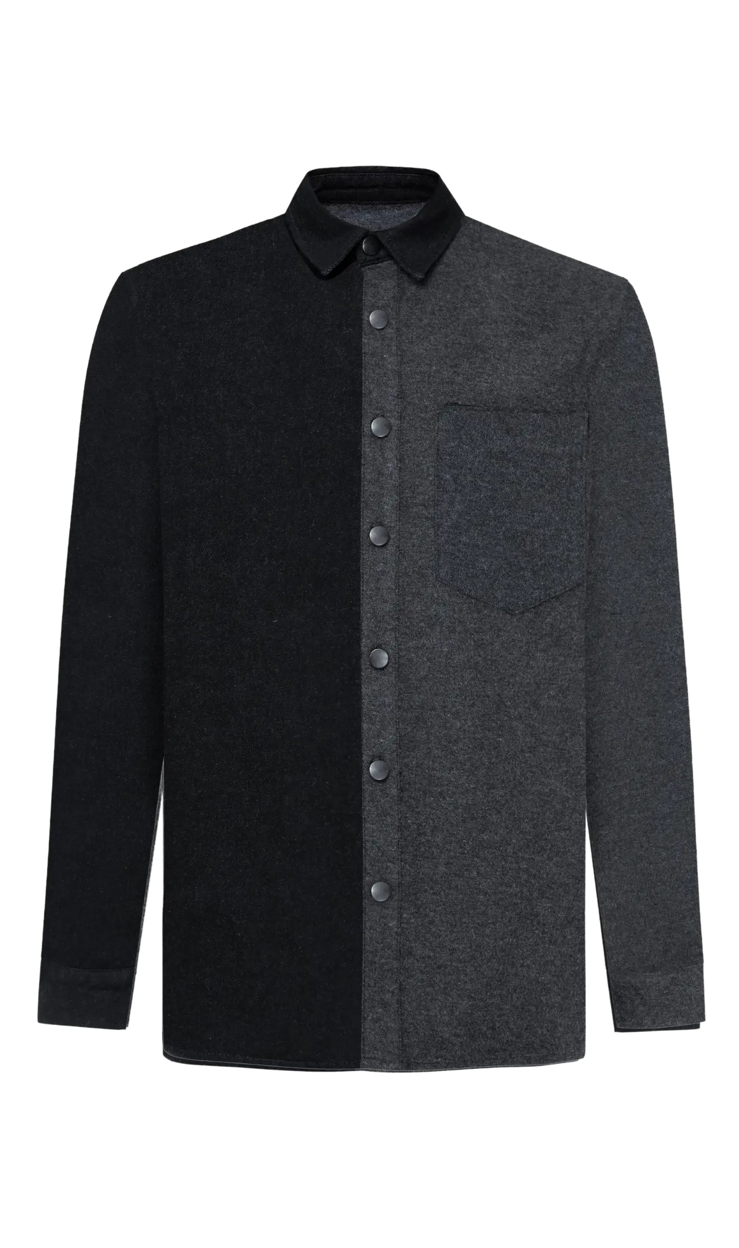 Civilized Manners Contrast Woolen Shirt 