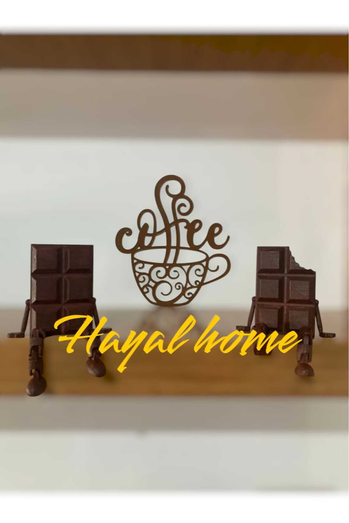 Çikolata Sevimli Kahve Köşesi Biblosu 2 Adet