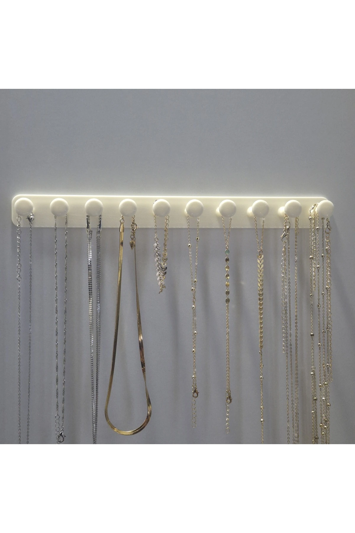 Takı Kanca Rayı Organizer Askılık 10 Bölmeli Askılık