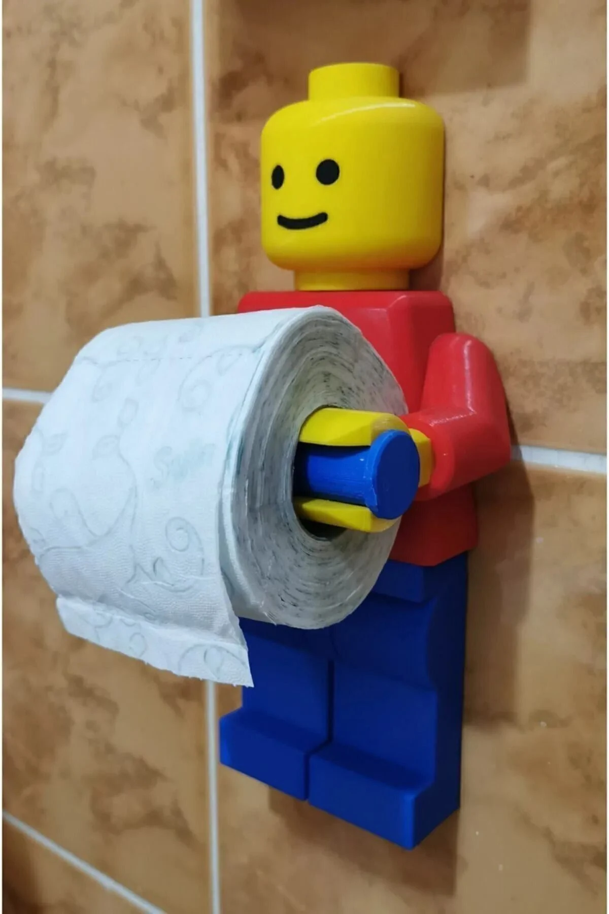 LEGO Tuvalet Kağıdı Tutucu - Lego Man Tuvalet Kağıdı Aparatı