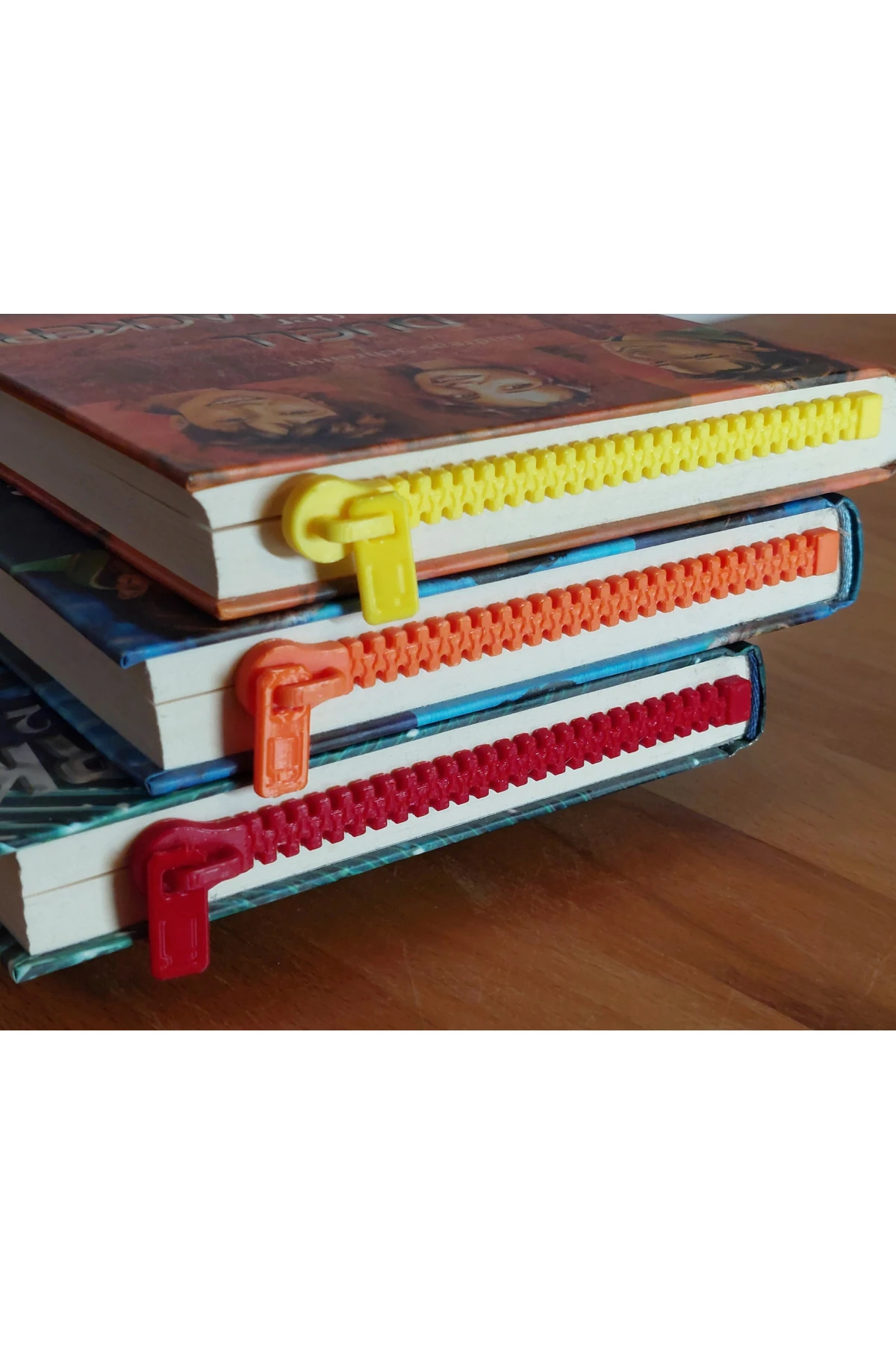 3'lü Fermuar Şeklinde Kitap Ayracı