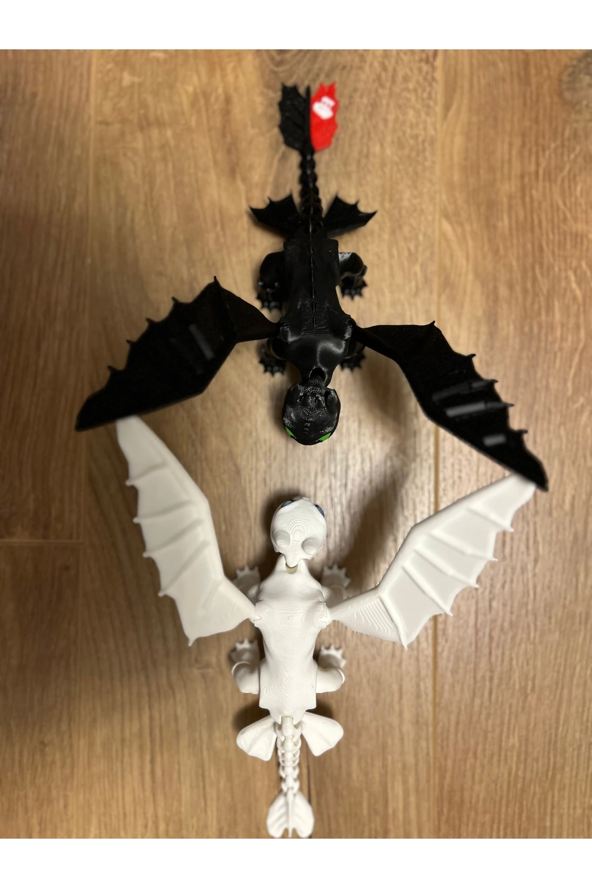 (2 ADET )Dişsiz Ve Işığın Öfkesi Ejderhanı Nasıl Eğitirsin Hareketli Figürleri 2siBirlikte20 Cm