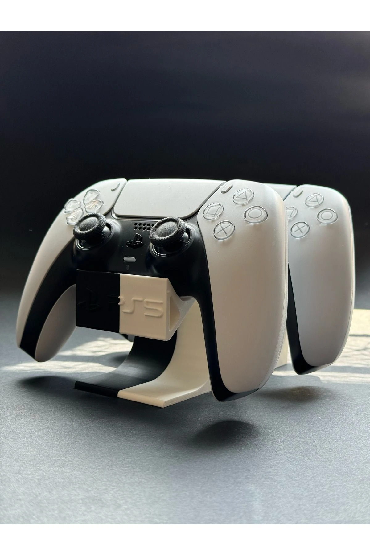 Ps5 Uyumlu 2'li Dualsense Kol Standı Joystick Tutucu Siyah Beyaz - KNA-535