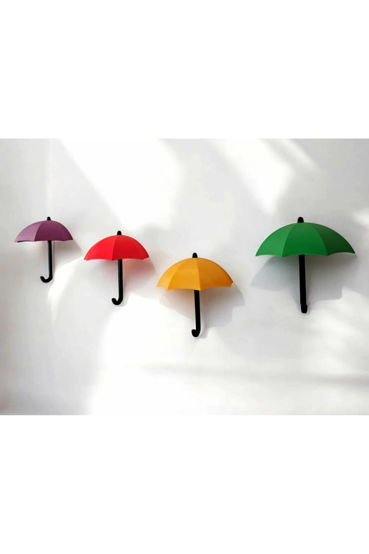 4lü Şemsiye Şeklinde Renkli Anahtarlık