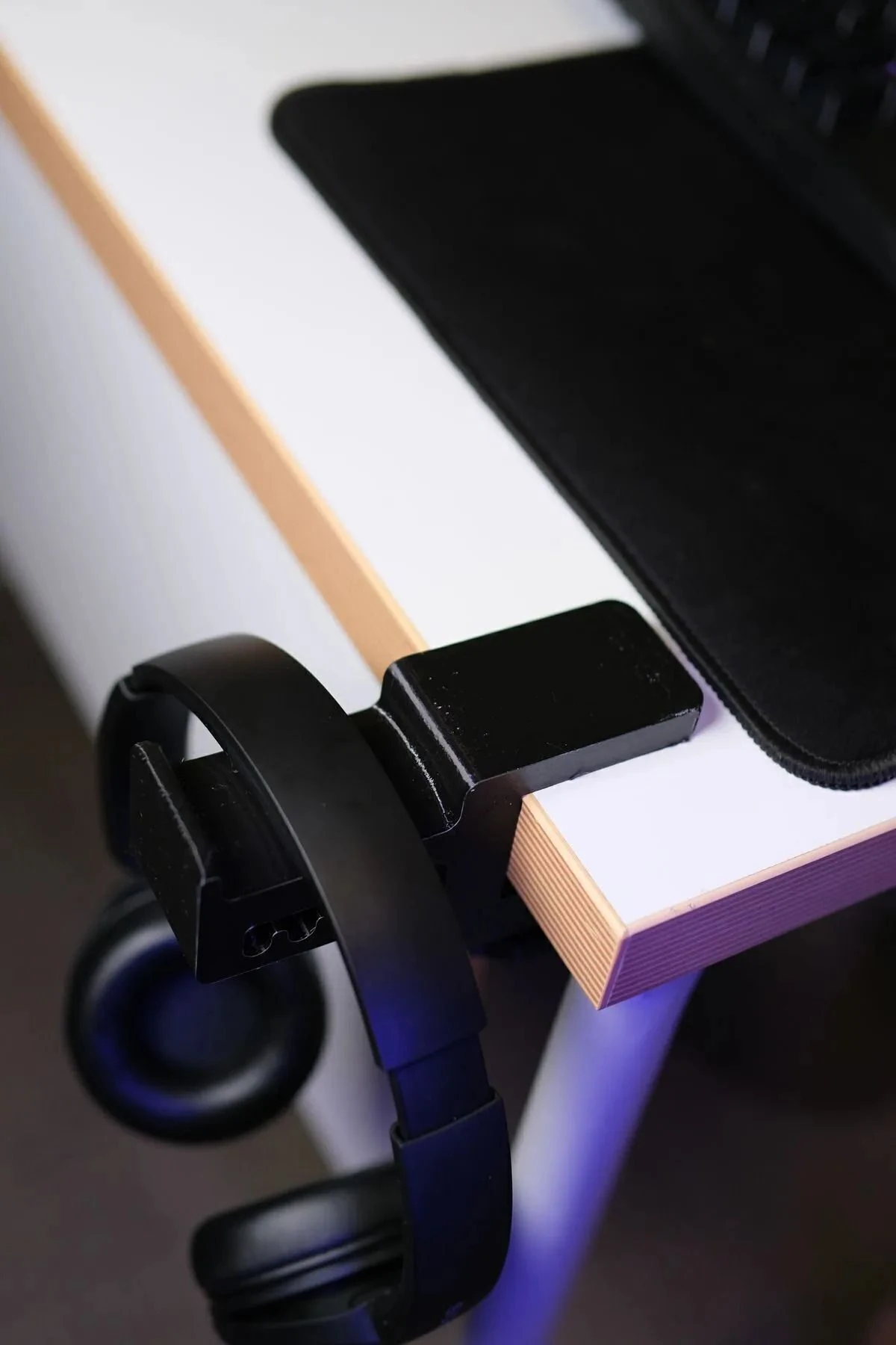 Siyah Asılabilir Kulaklık Standı