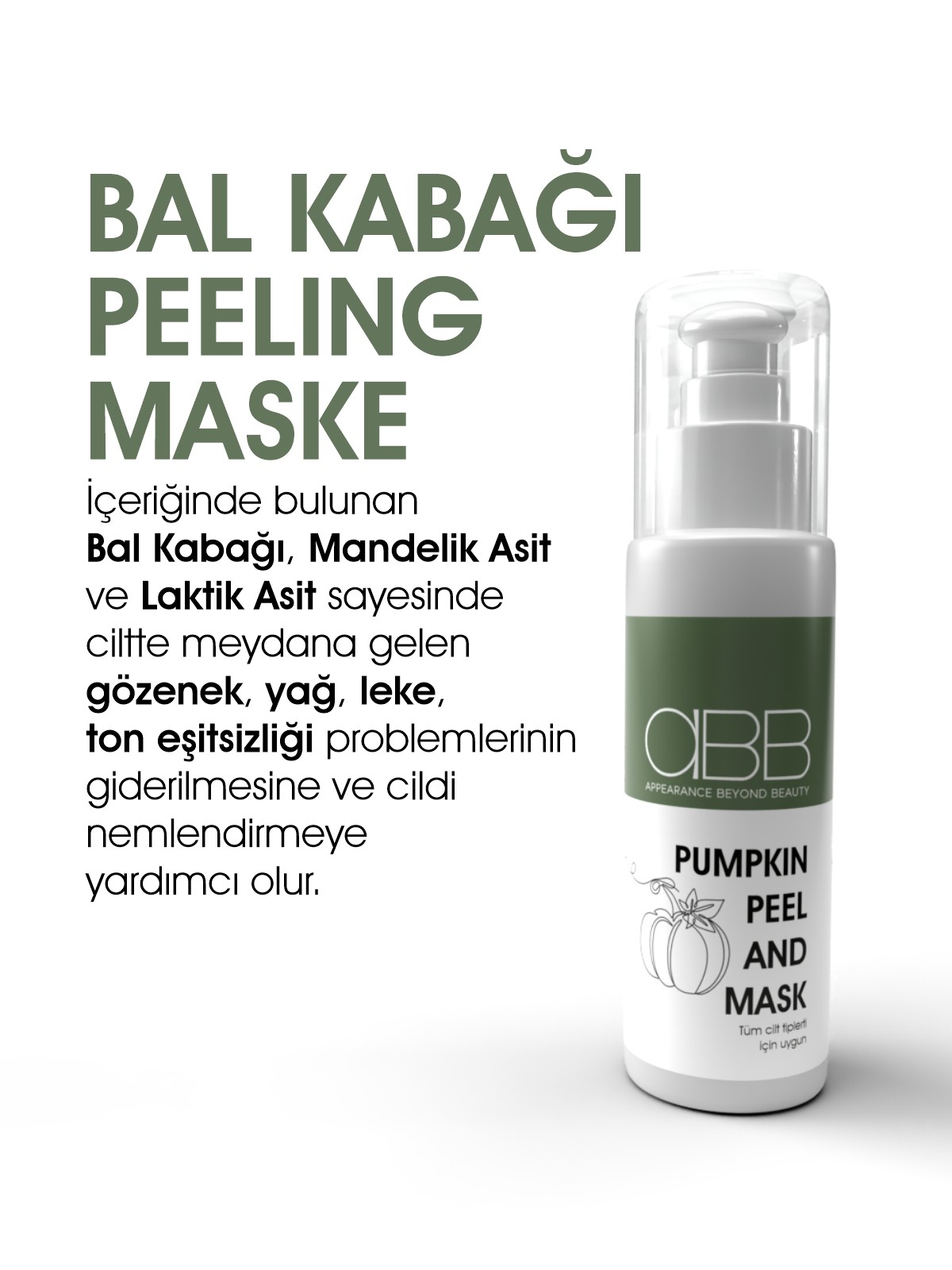 Yağ, Leke ve Ton Eşitsizliklerini Gidermeye Yardımcı Bal Kabağı Peeling & Maske - Pumpkin Peel And Mask (50ML) 