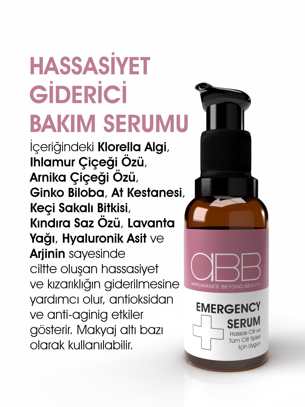 Hassasiyet ve Kızarıklık Gidermeye Yardımcı Bakım Serumu - Emergency Serum (30ML) 