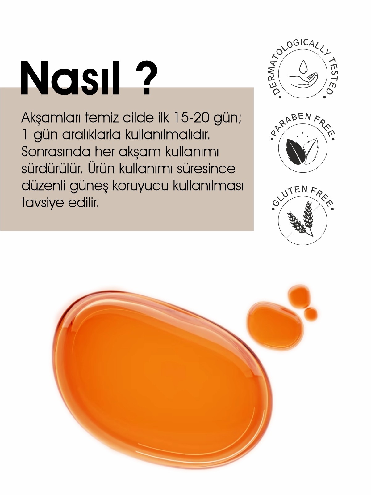 Leke Giderici, Anti-Aging Etkili Gece Serumu - Retinol Cocktail Serum (30ML)