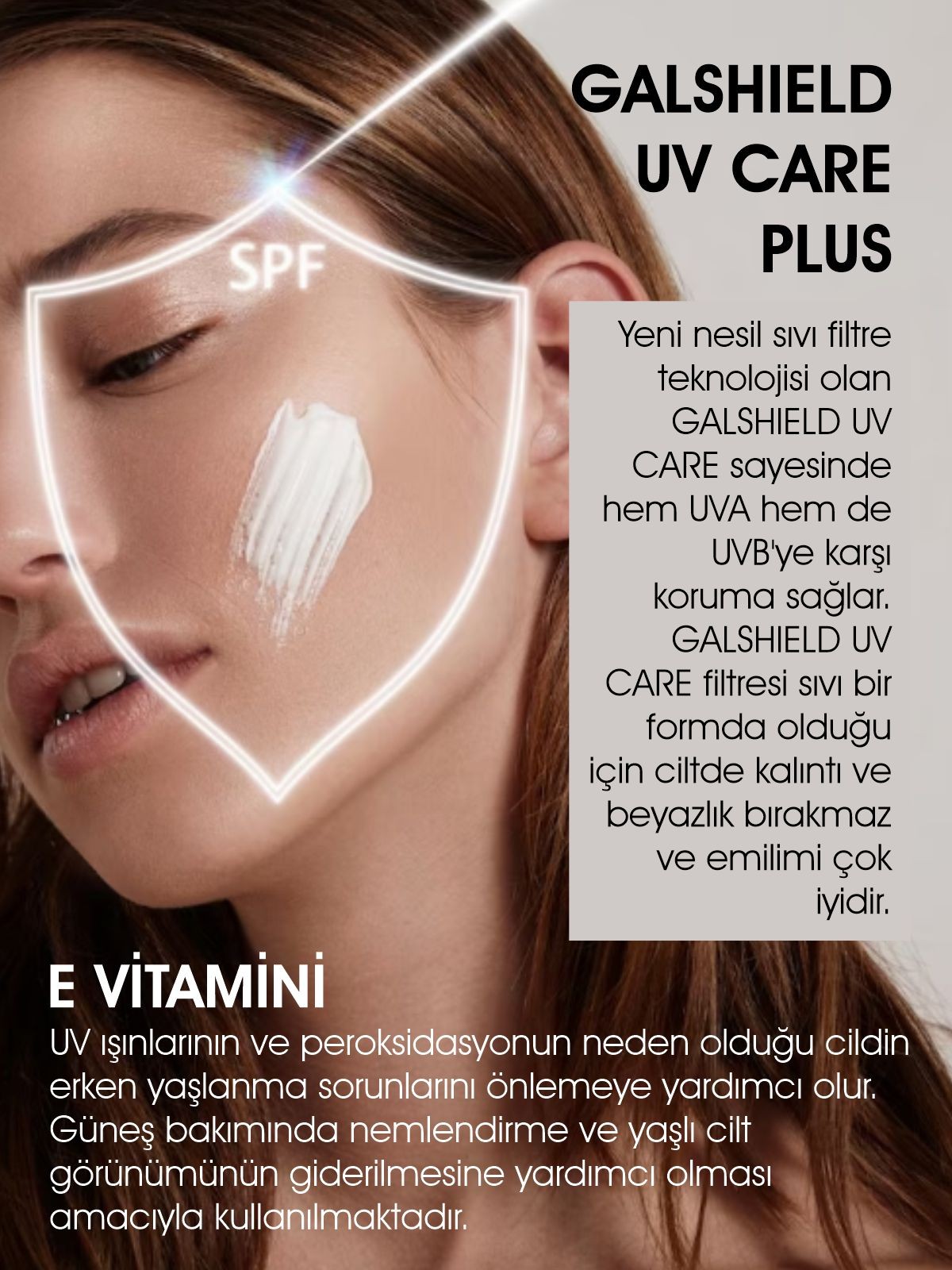 Kuru ve Normal Ciltler İçin Güneş Koruyucu Krem - Sun Shield Cream SPF 50 ( 75ML )