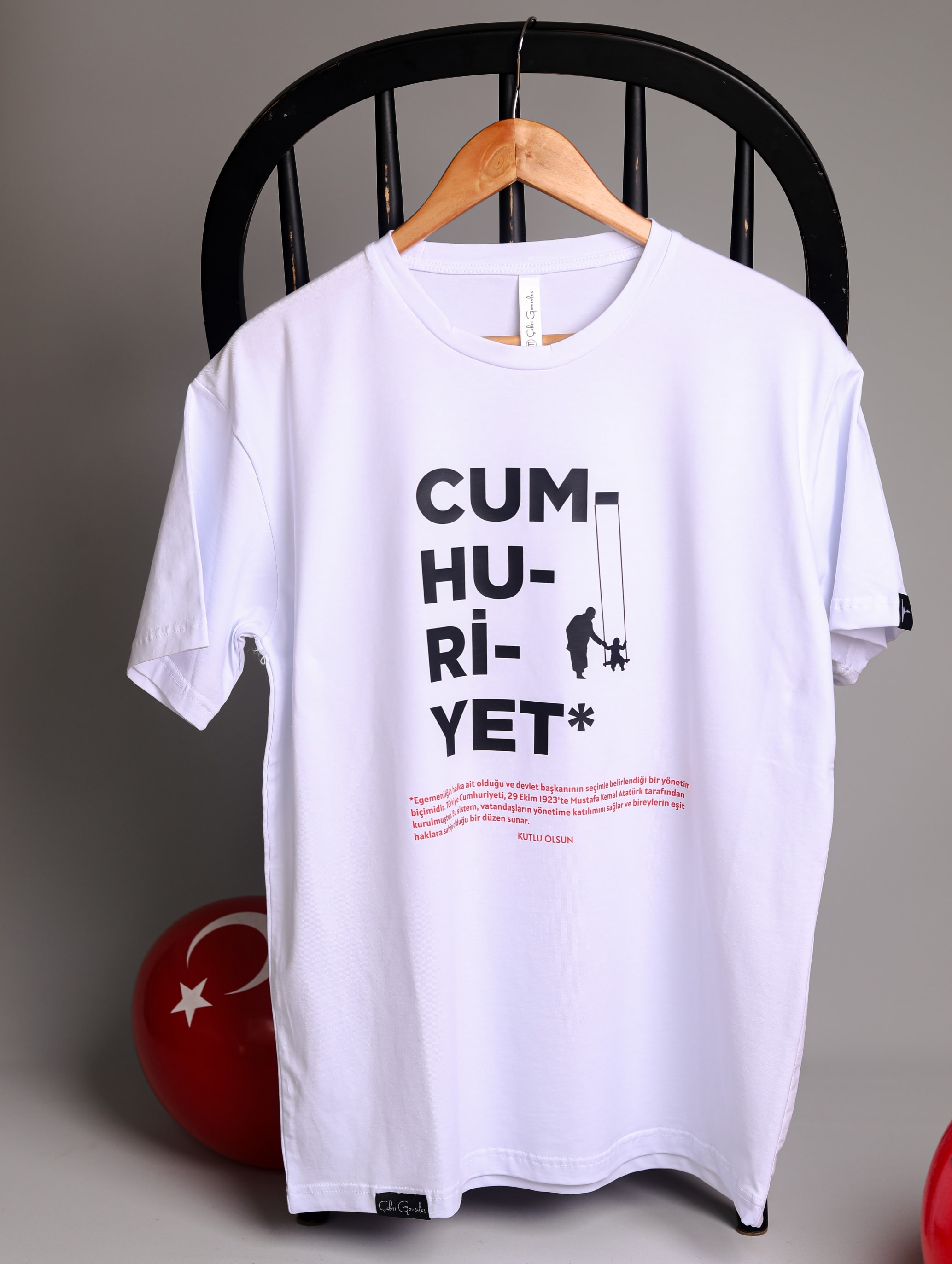 Cumhuriyet Tişört - Beyaz