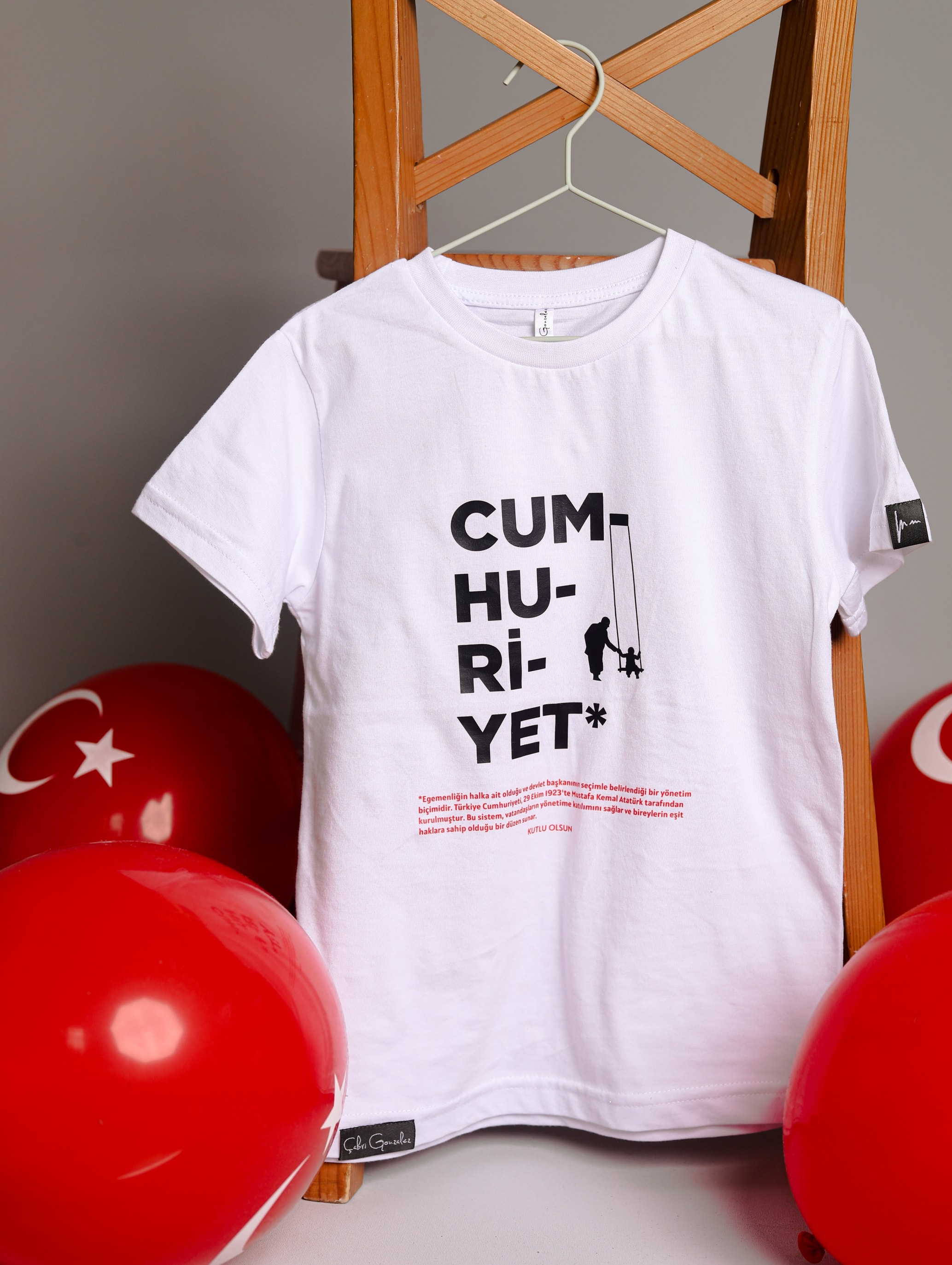 ÇOCUK - Cumhuriyet Tişört - Beyaz
