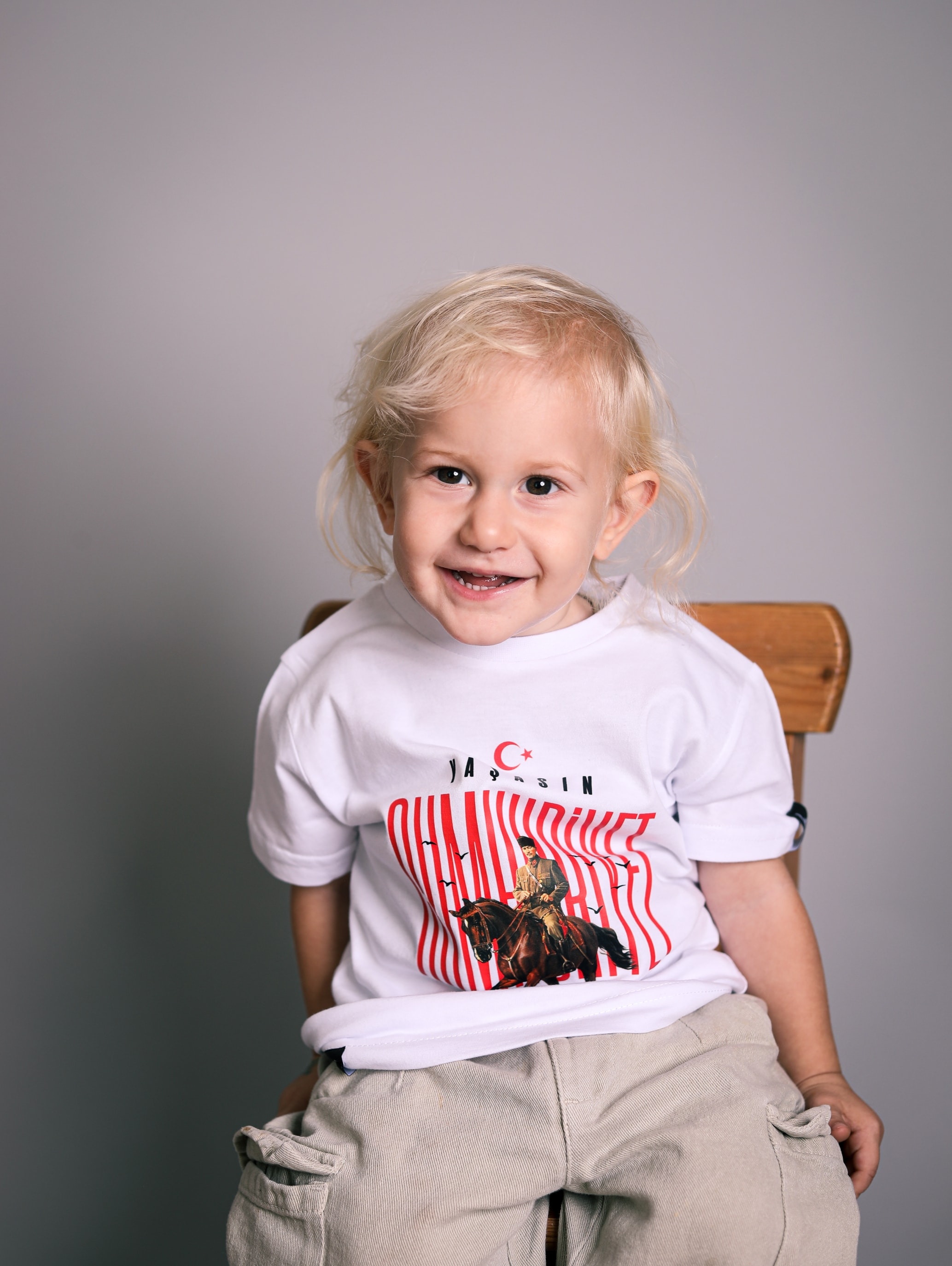 ÇOCUK - Yaşasın Cumhuriyet Tişört - Beyaz