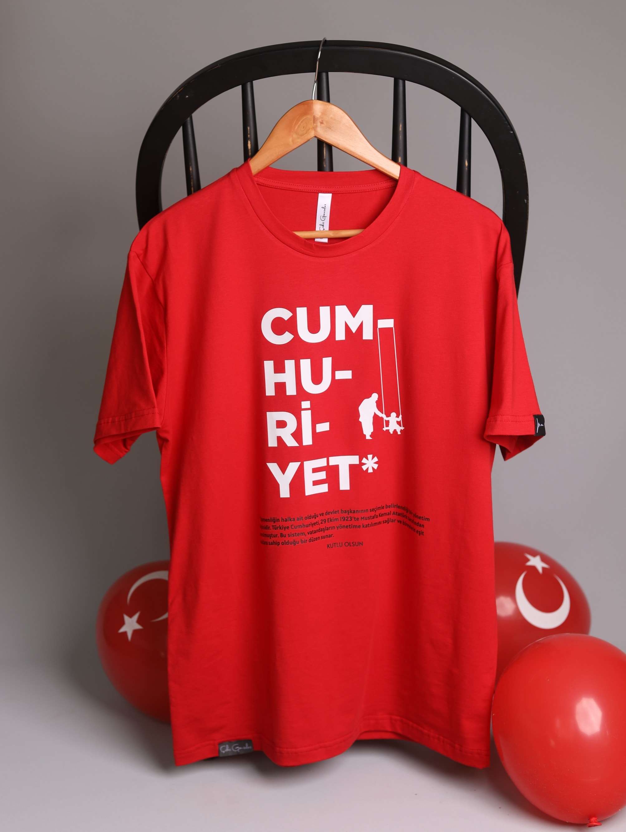 ÇOCUK - Cumhuriyet Tişört - Kırmızı