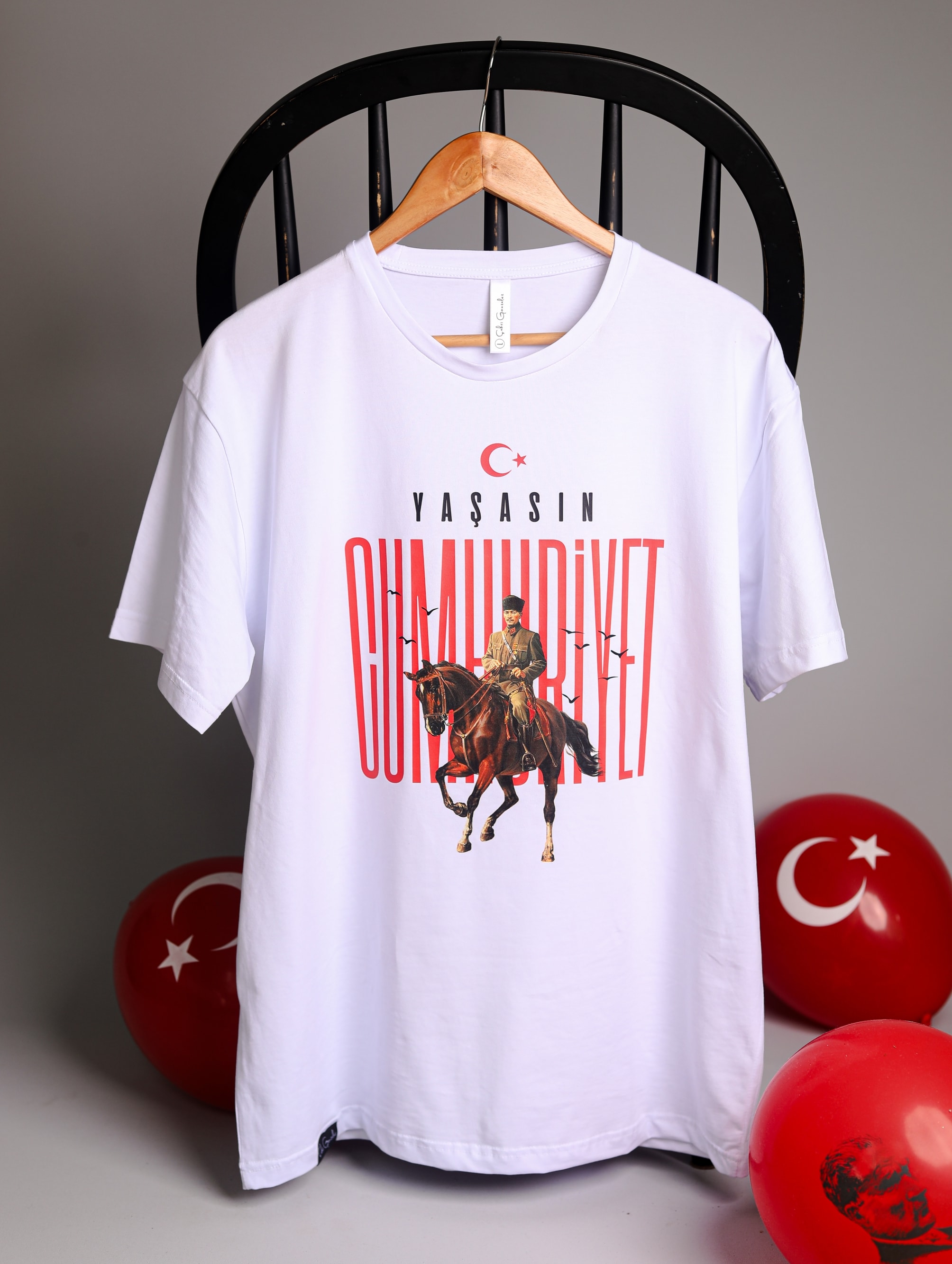 Yaşasın Cumhuriyet Tişört - Beyaz