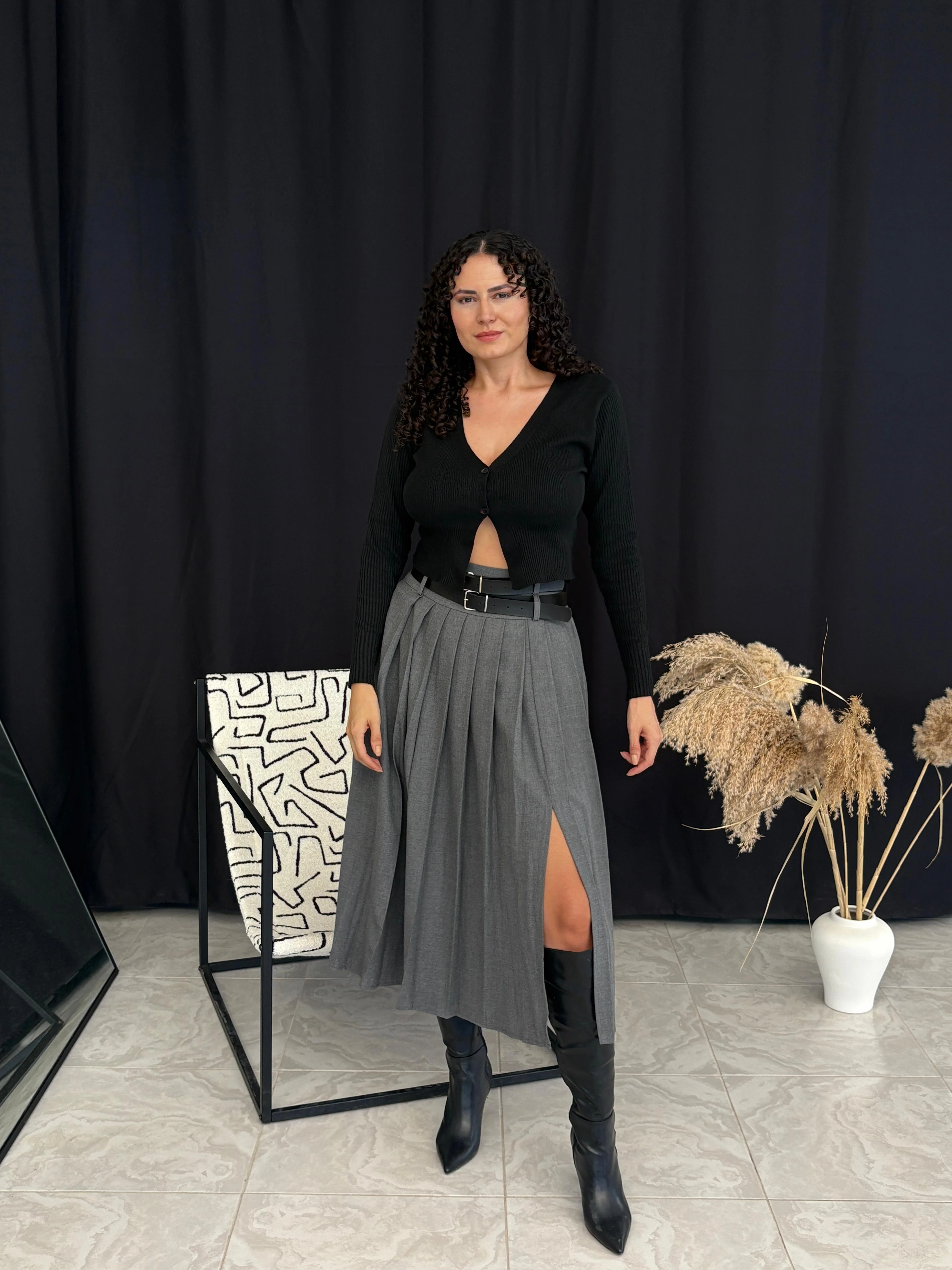 Fergus Yırtmaçlı Etek