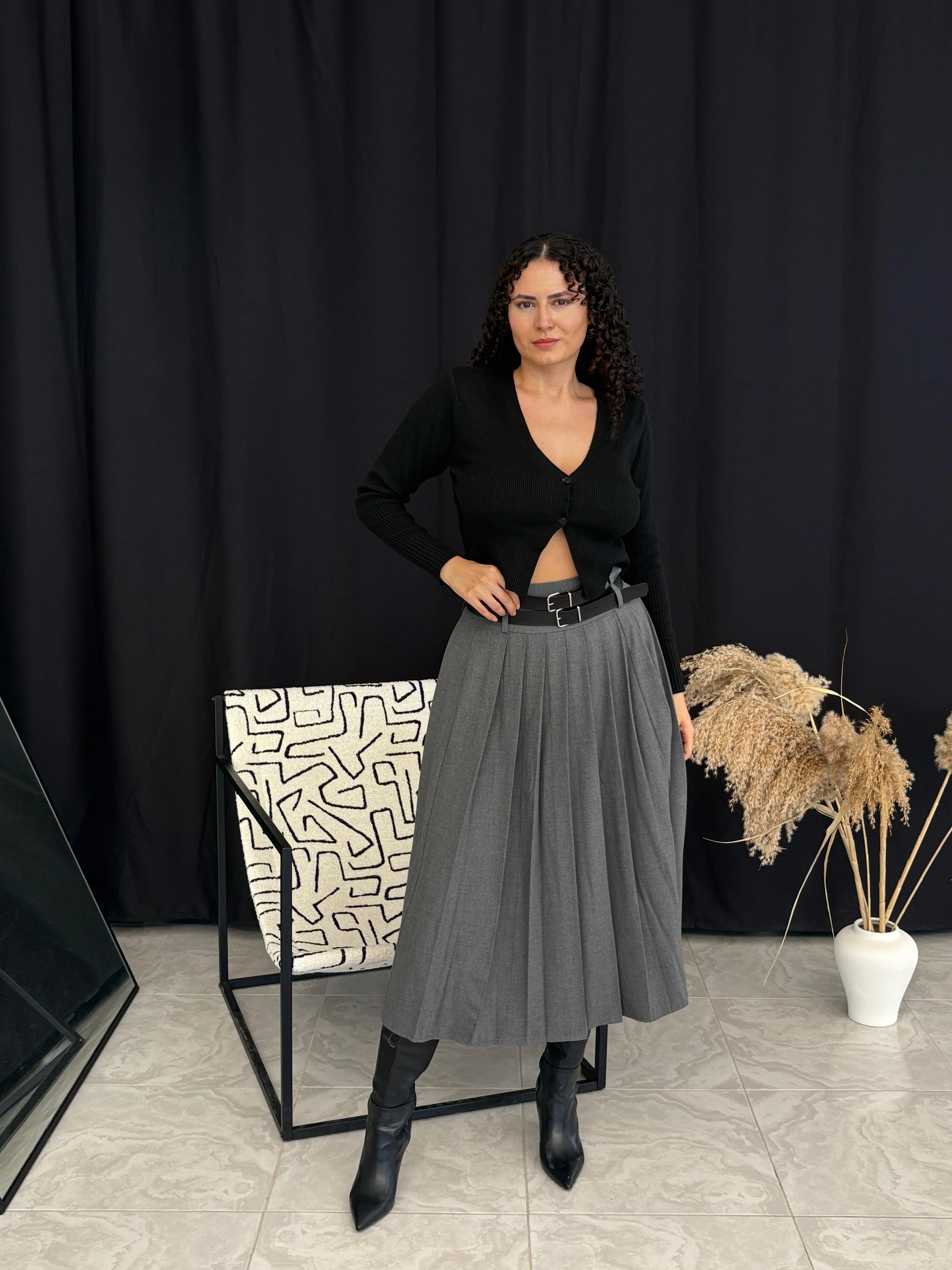 Fergus Yırtmaçlı Etek