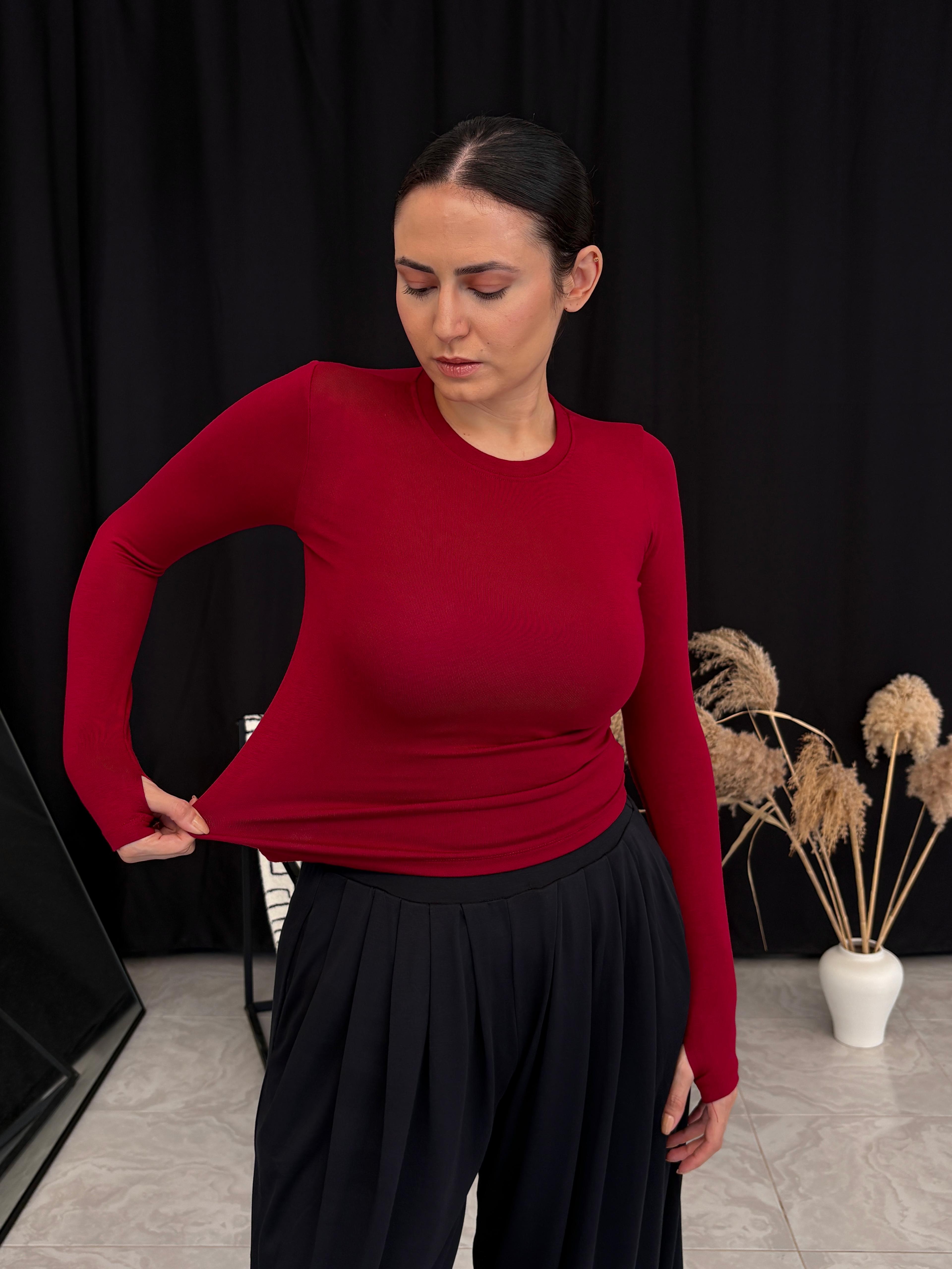 Oyhs Parmak Geçmeli Body - Bordo