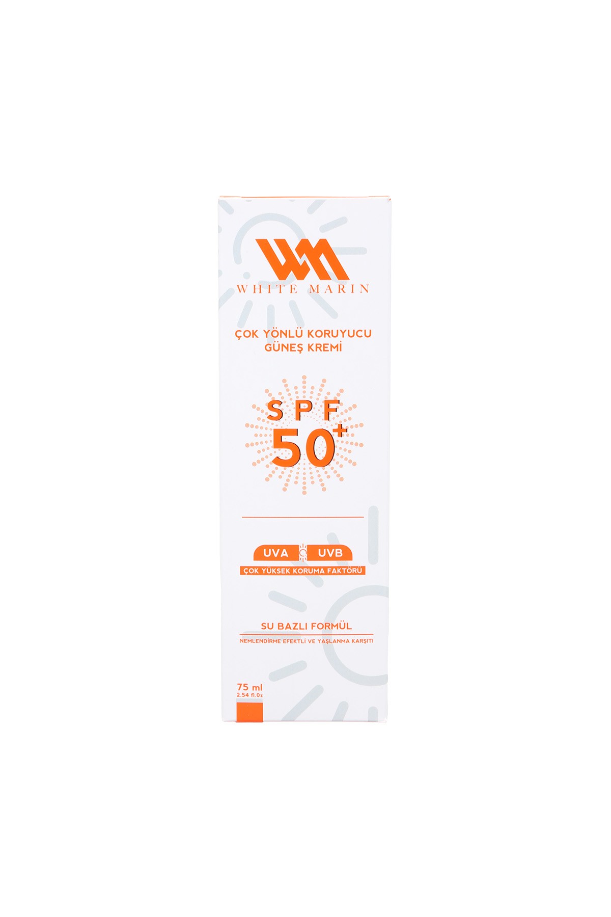 White Marin Çok Yönlü Koruyucu Güneş Kremi 50 Spf 75 ml (Çok Yüksek Koruma Faktörü)