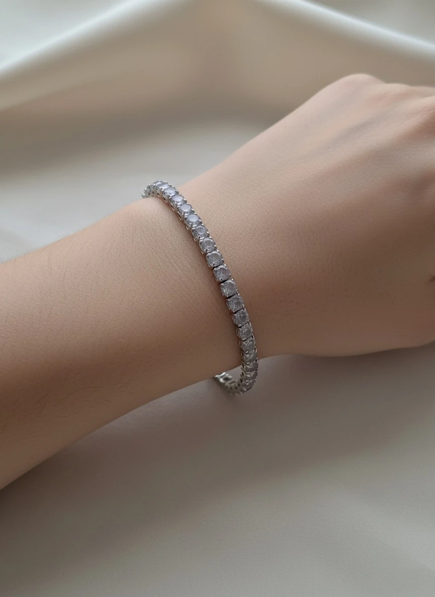 Çelik Suyolu Silver Bİleklik