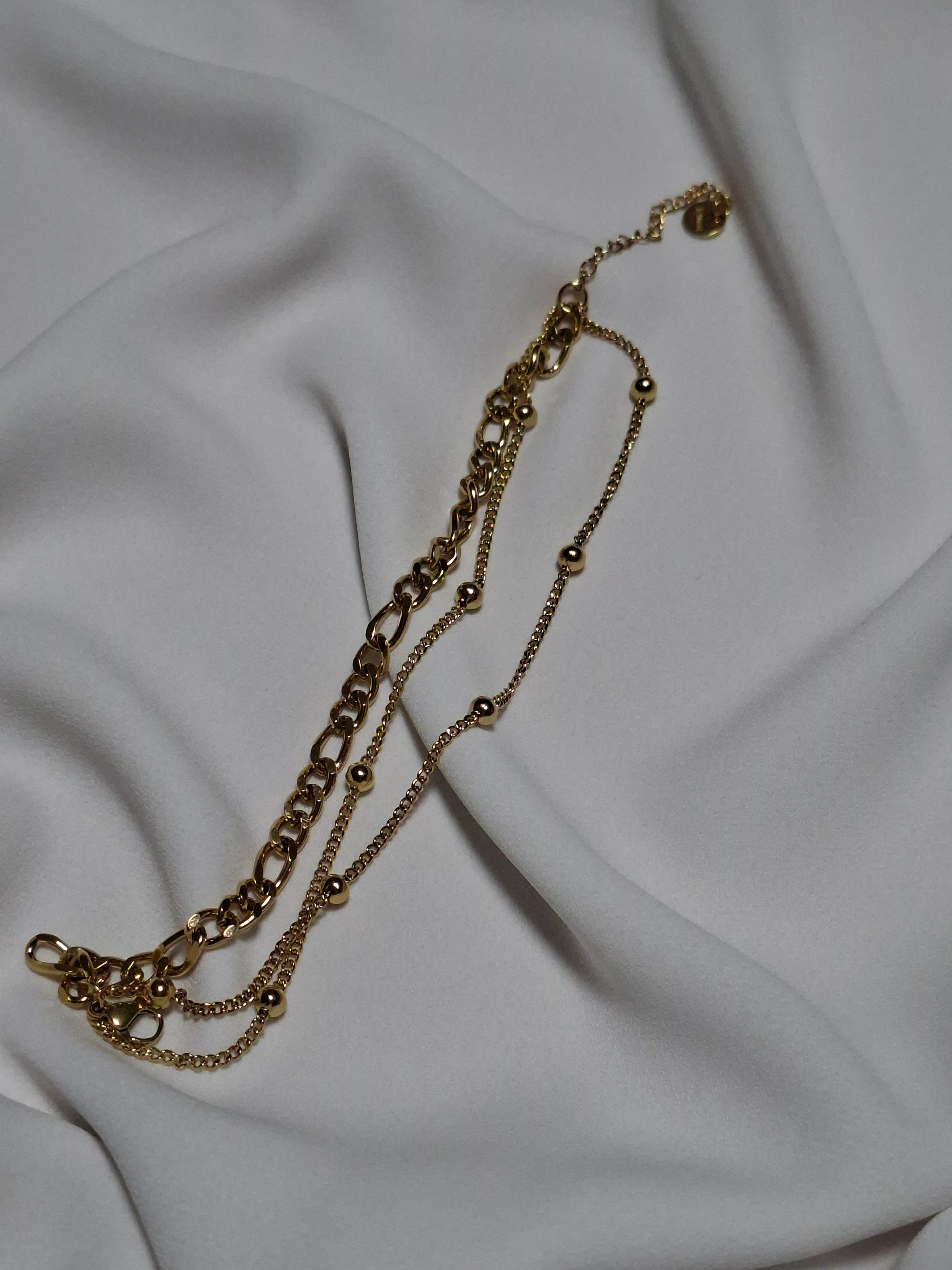 3'lü Çelik Dorikalı Gold Bileklik main variant image