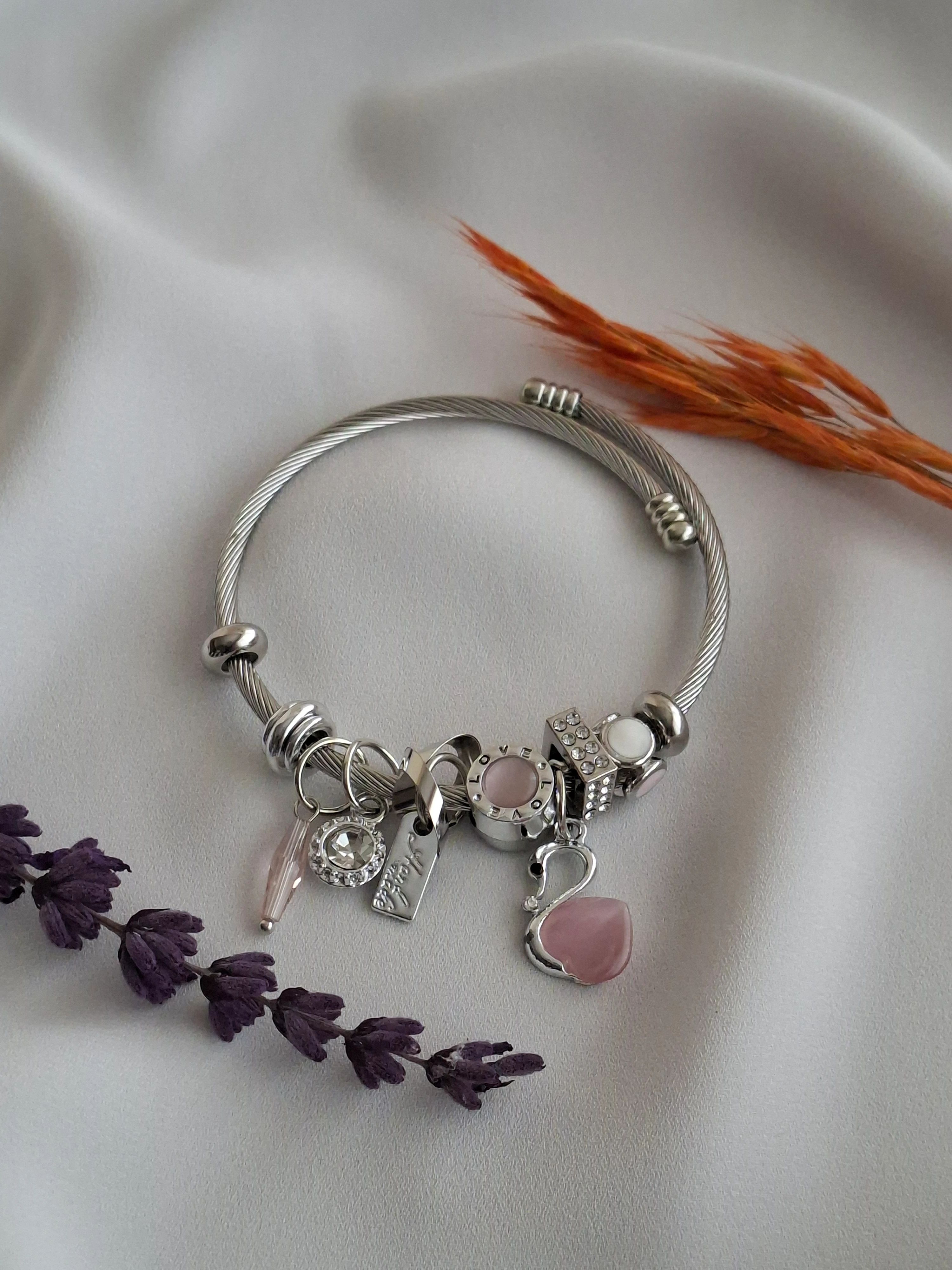 Çelik Flamingo Motifli Pandora image